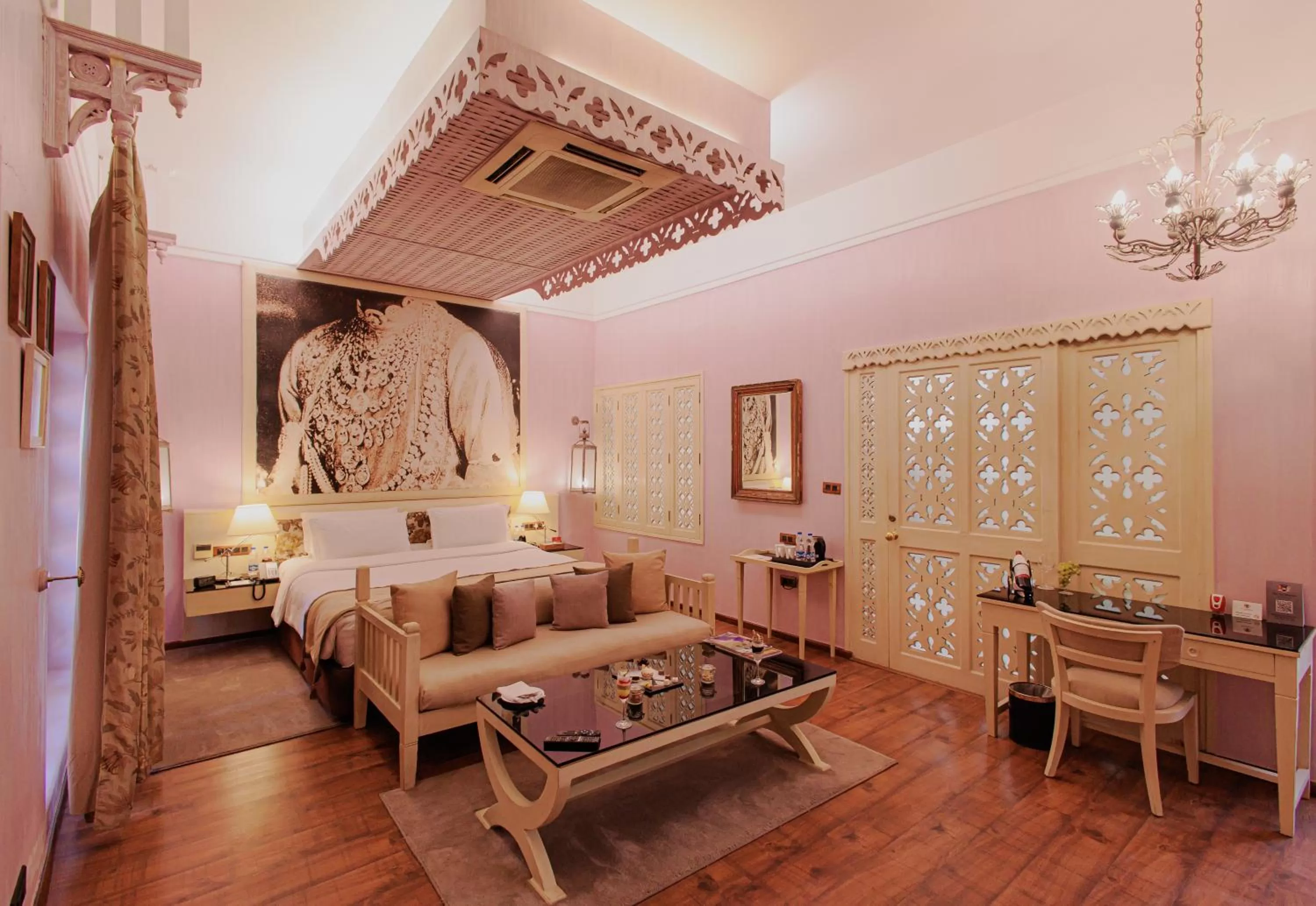 Bedroom, Bed in Ajit Bhawan - A Palace Resort