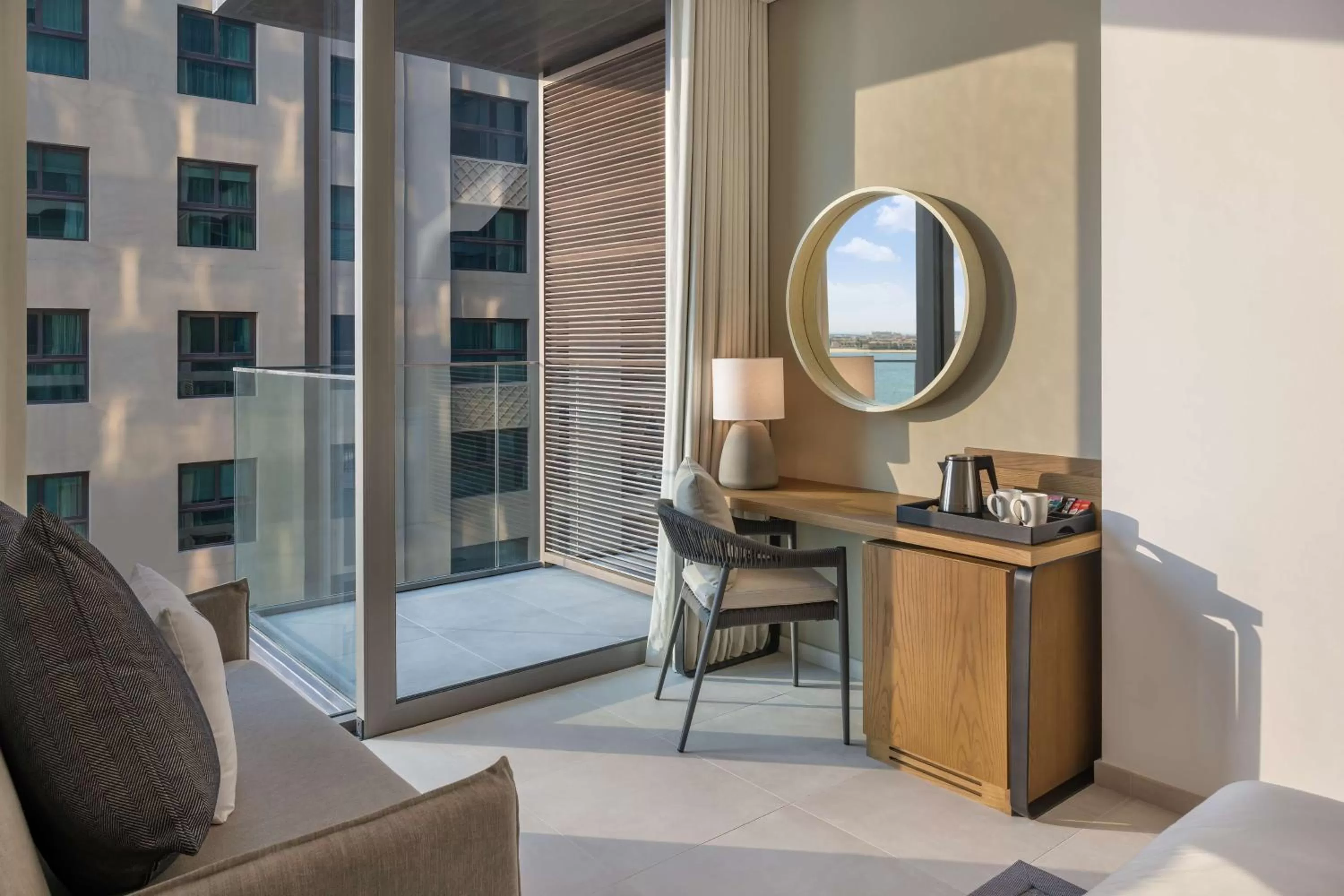 Bedroom, Bed in Radisson Beach Resort Palm Jumeirah