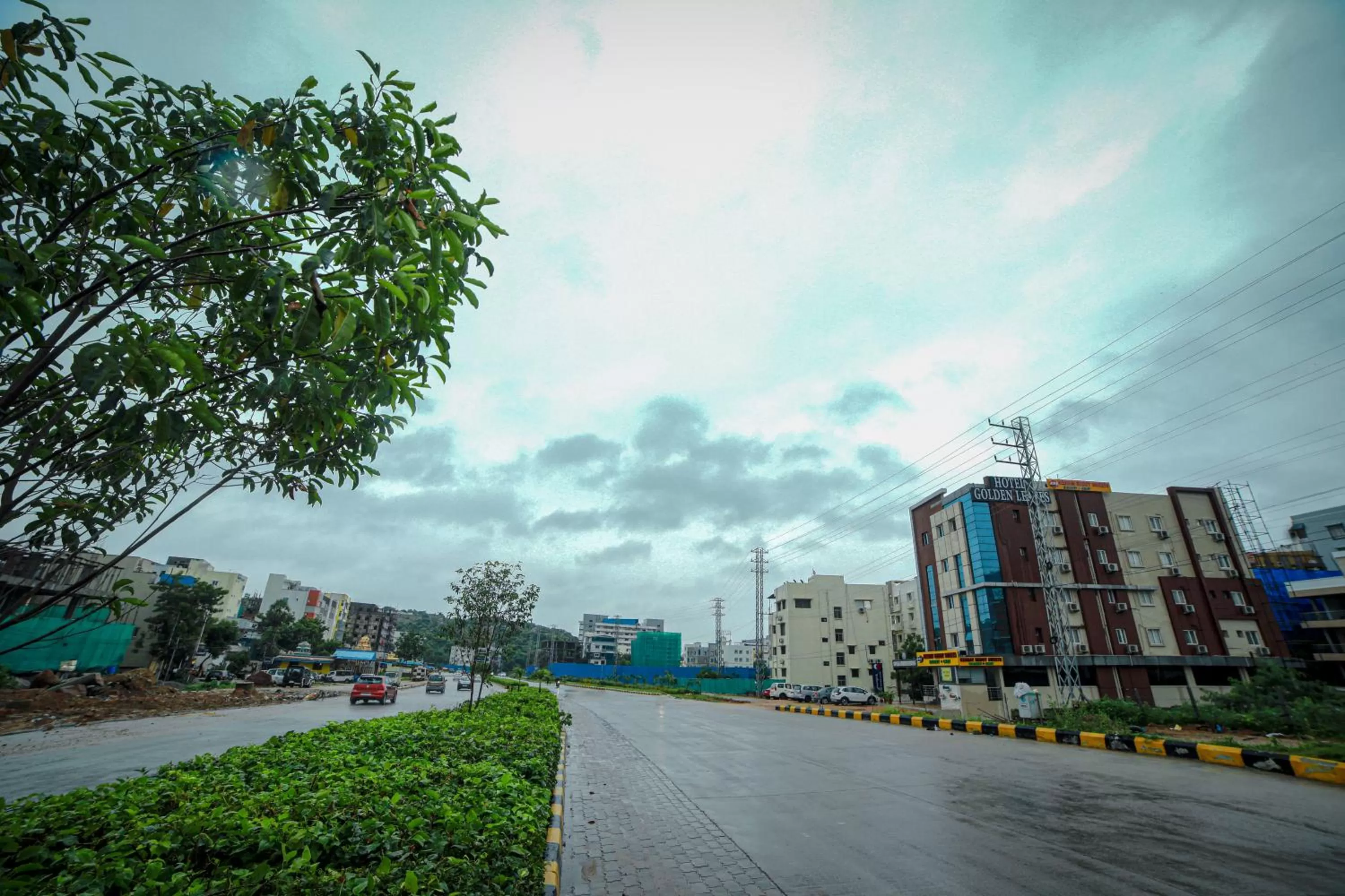 Street view in Hotel Golden Leaves
