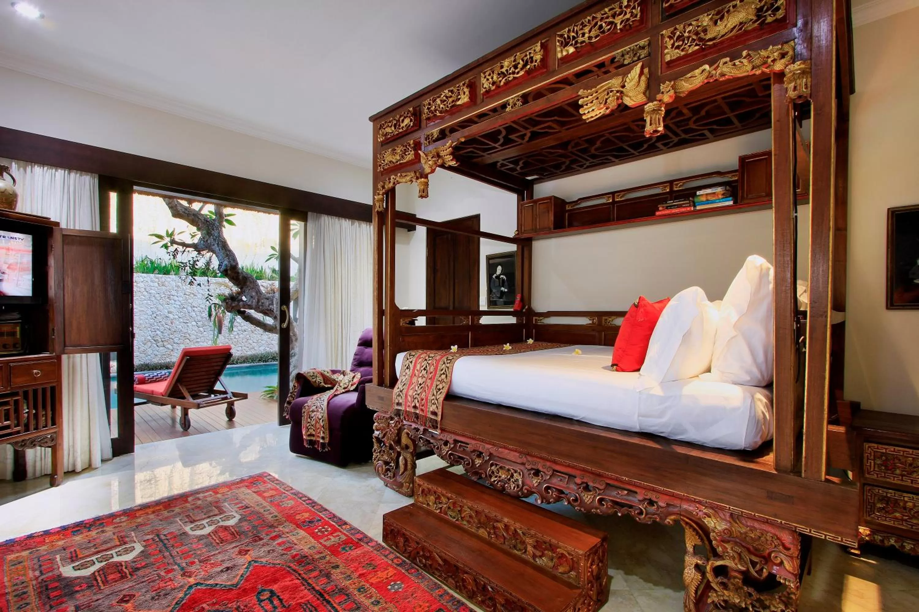 Natural landscape, Bed in Manzelejepun Villa & Pavilion