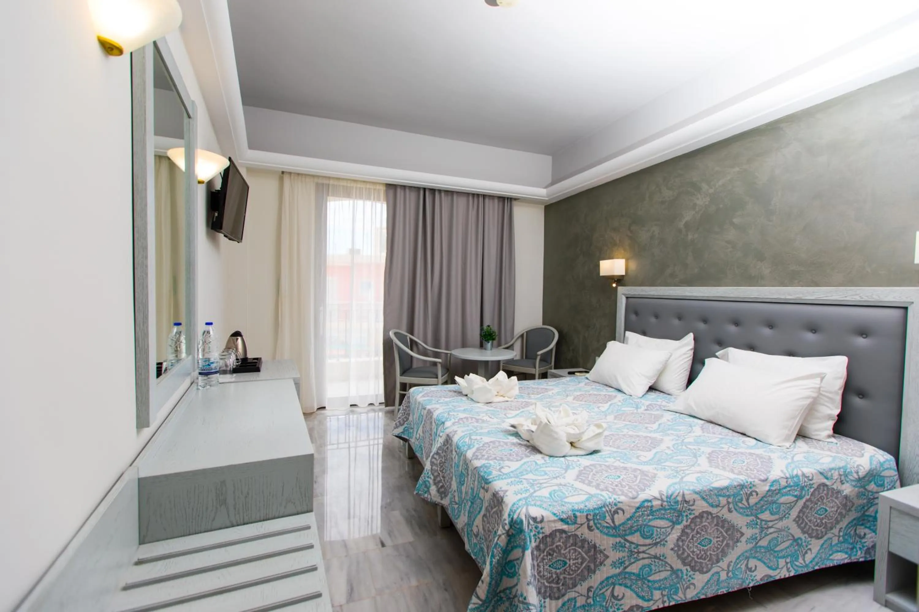 TV and multimedia, Bed in Anita Beach Hotel- Adults Only