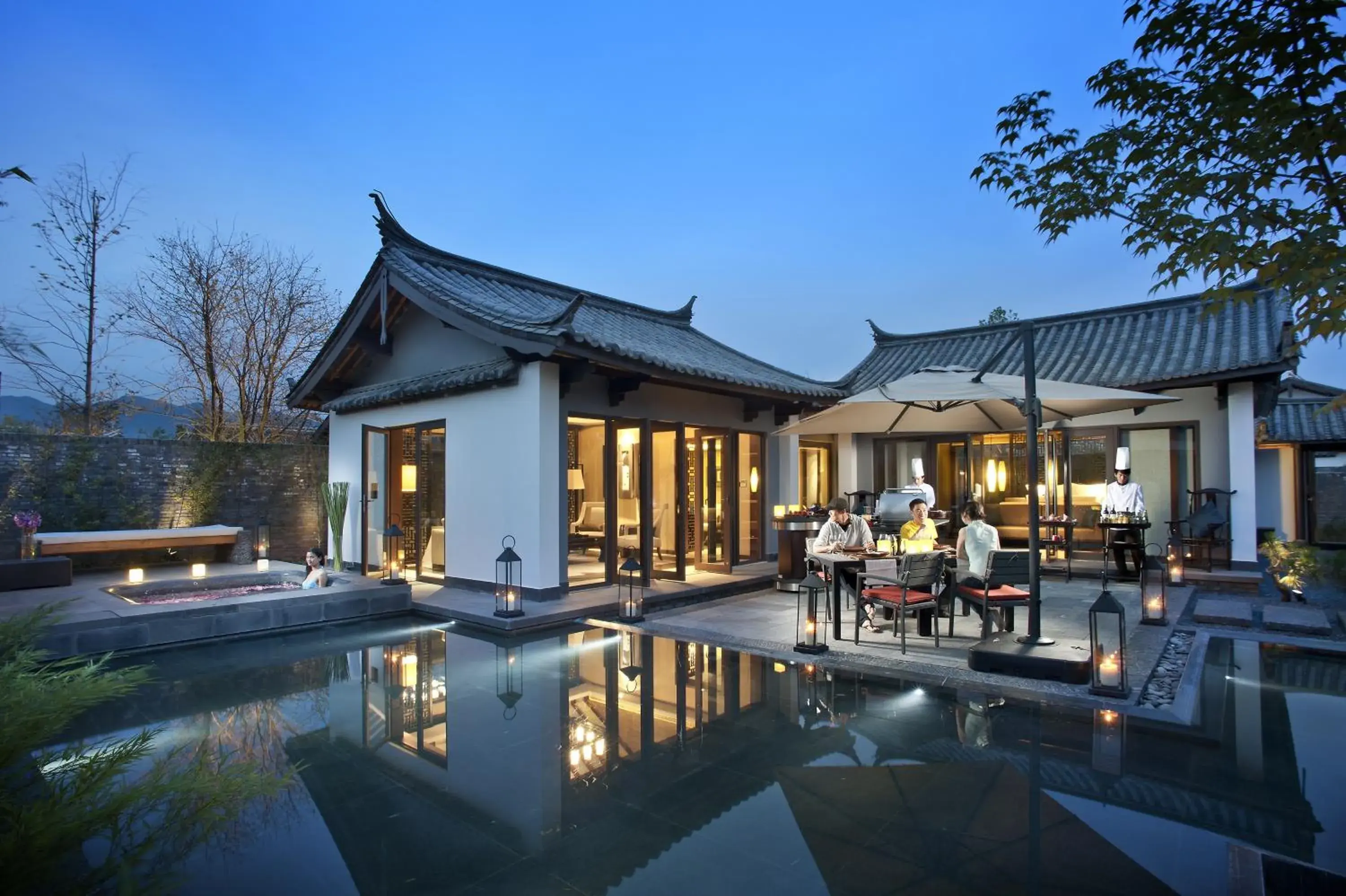 Bird's eye view, Swimming Pool in Pullman Lijiang Resort & Spa