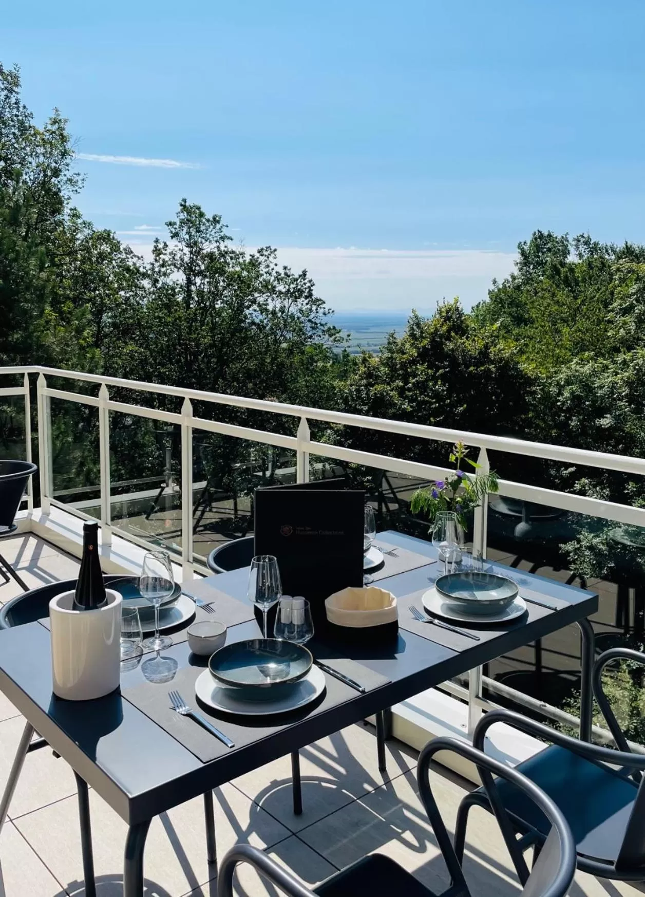 Balcony/Terrace in Hotel SPA Husseren Collections - Proche Colmar - Eguisheim