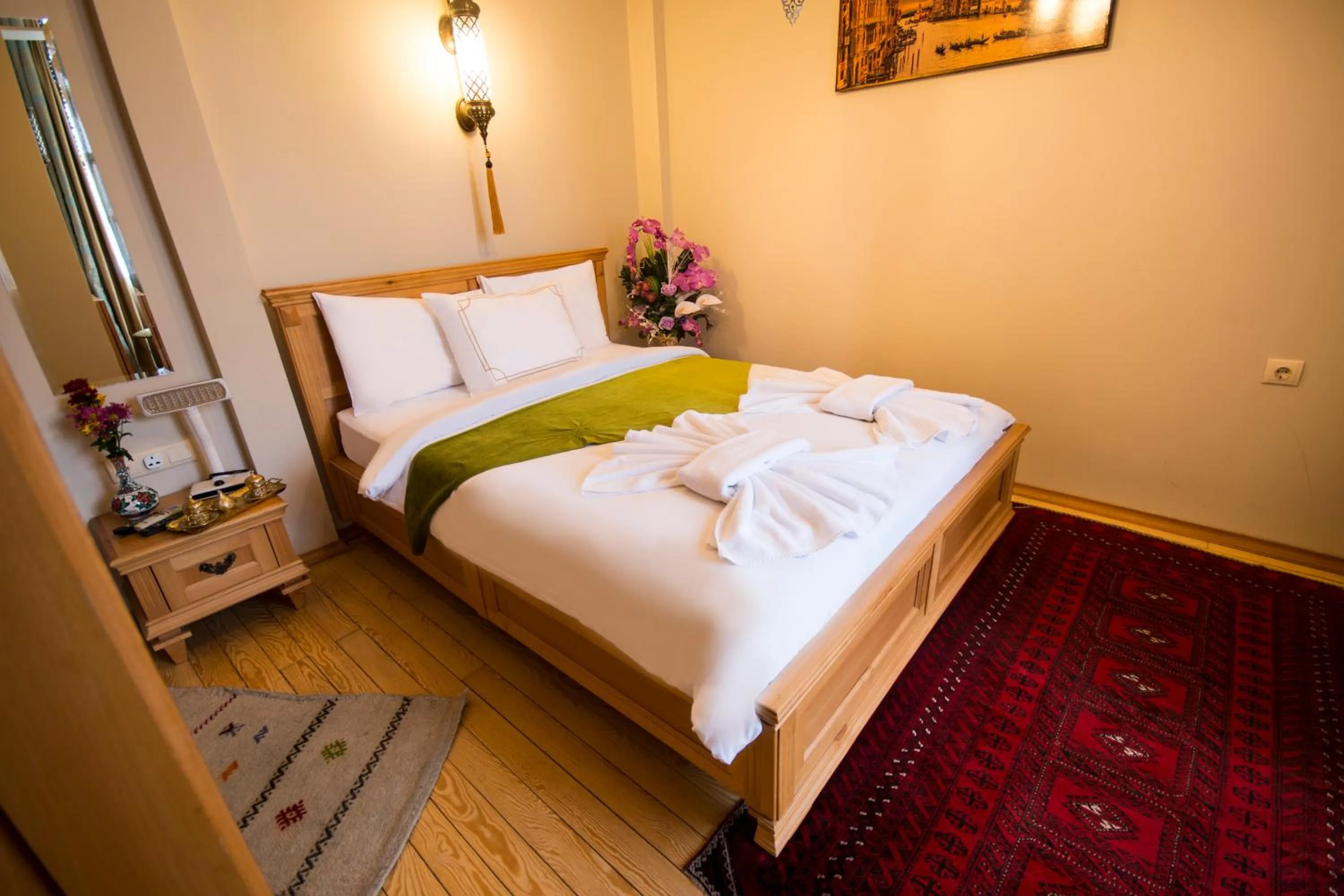 Bed in Sultan Corner Hotel