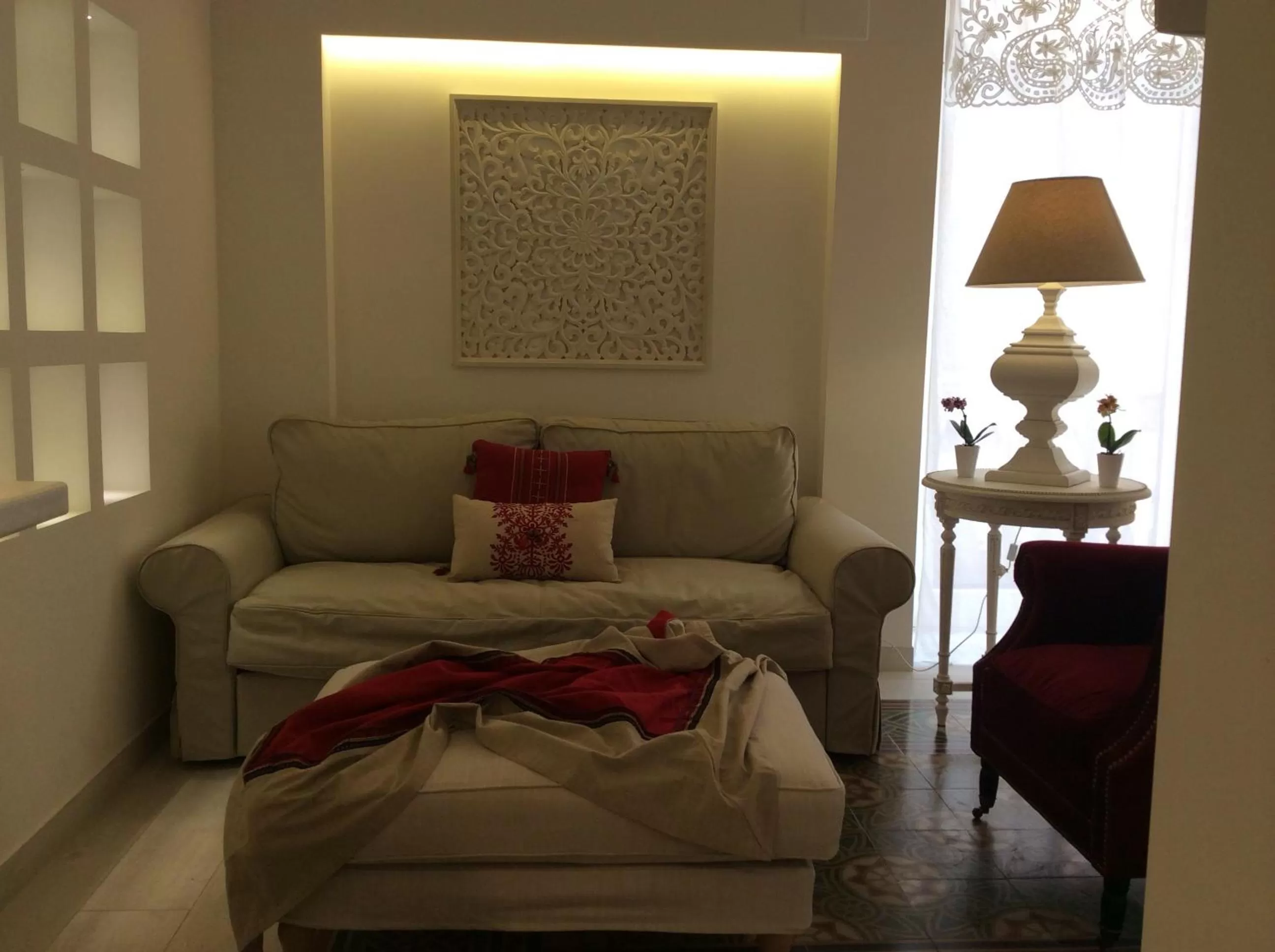 Photo of the whole room in Suite Le Perle