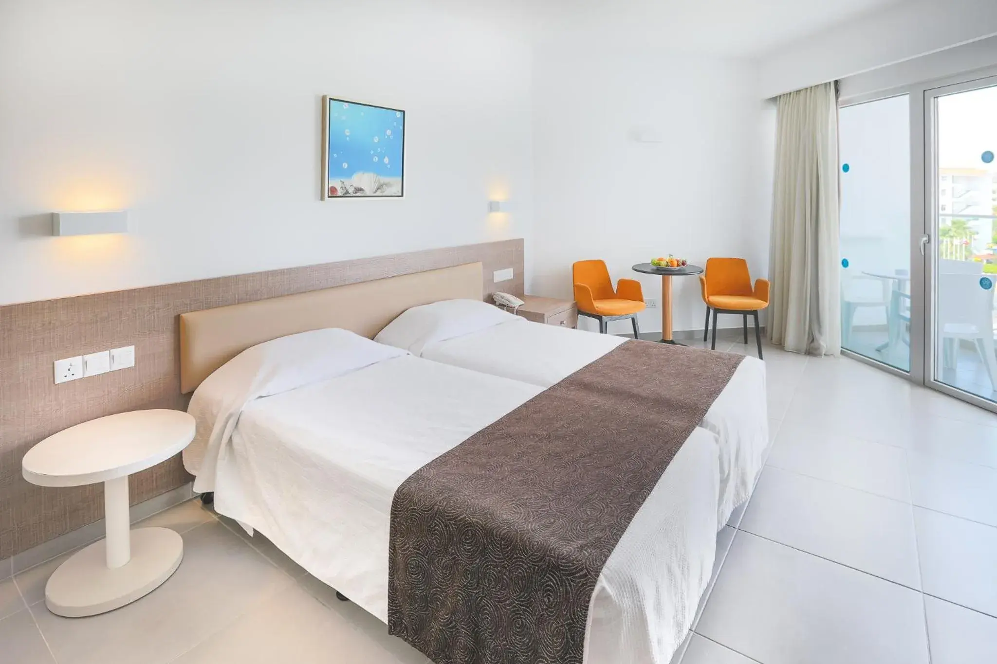 Bedroom, Bed in Vassos Nissi Plage Hotel & Spa