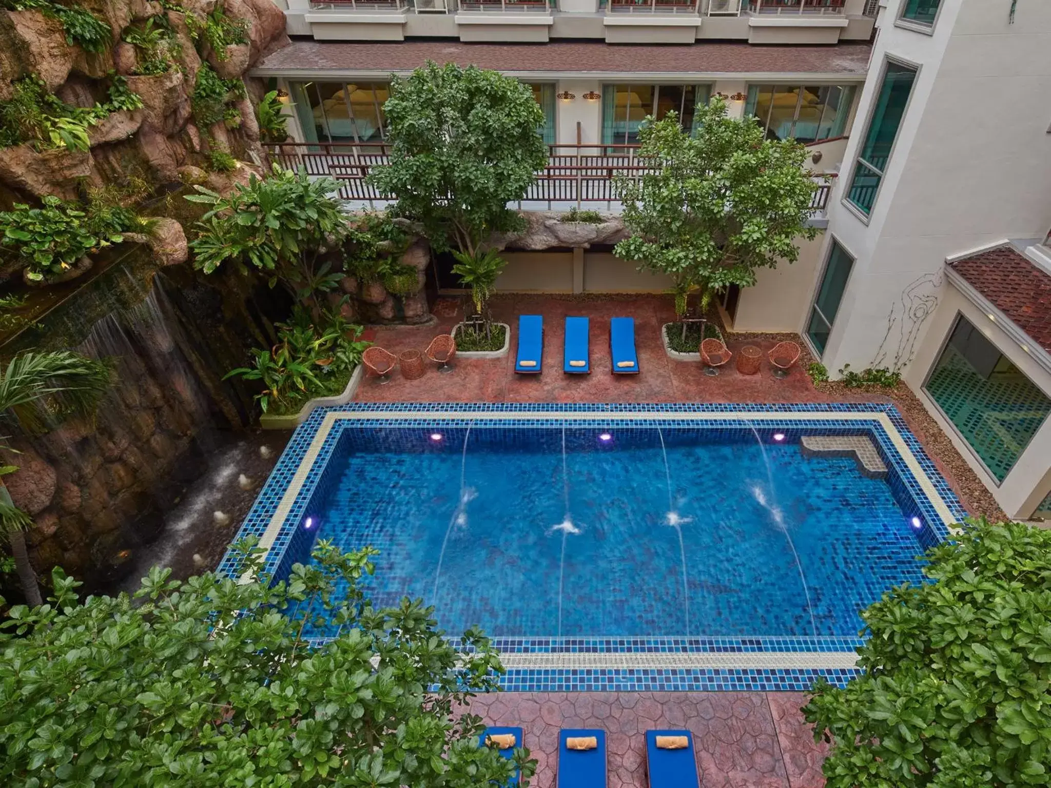 Swimming pool, Pool View in The Agate Pattaya Boutique Resort