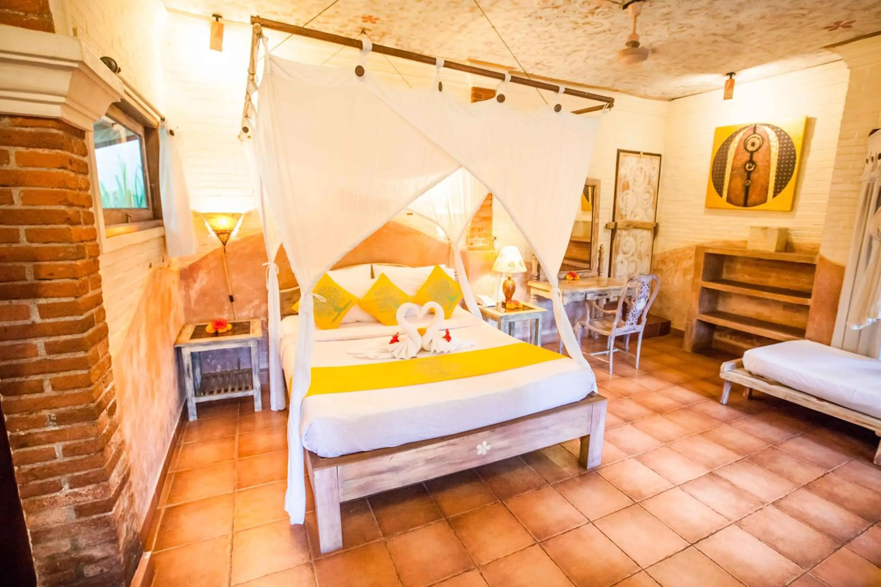 Photo of the whole room, Bed in Swasti Eco Cottages