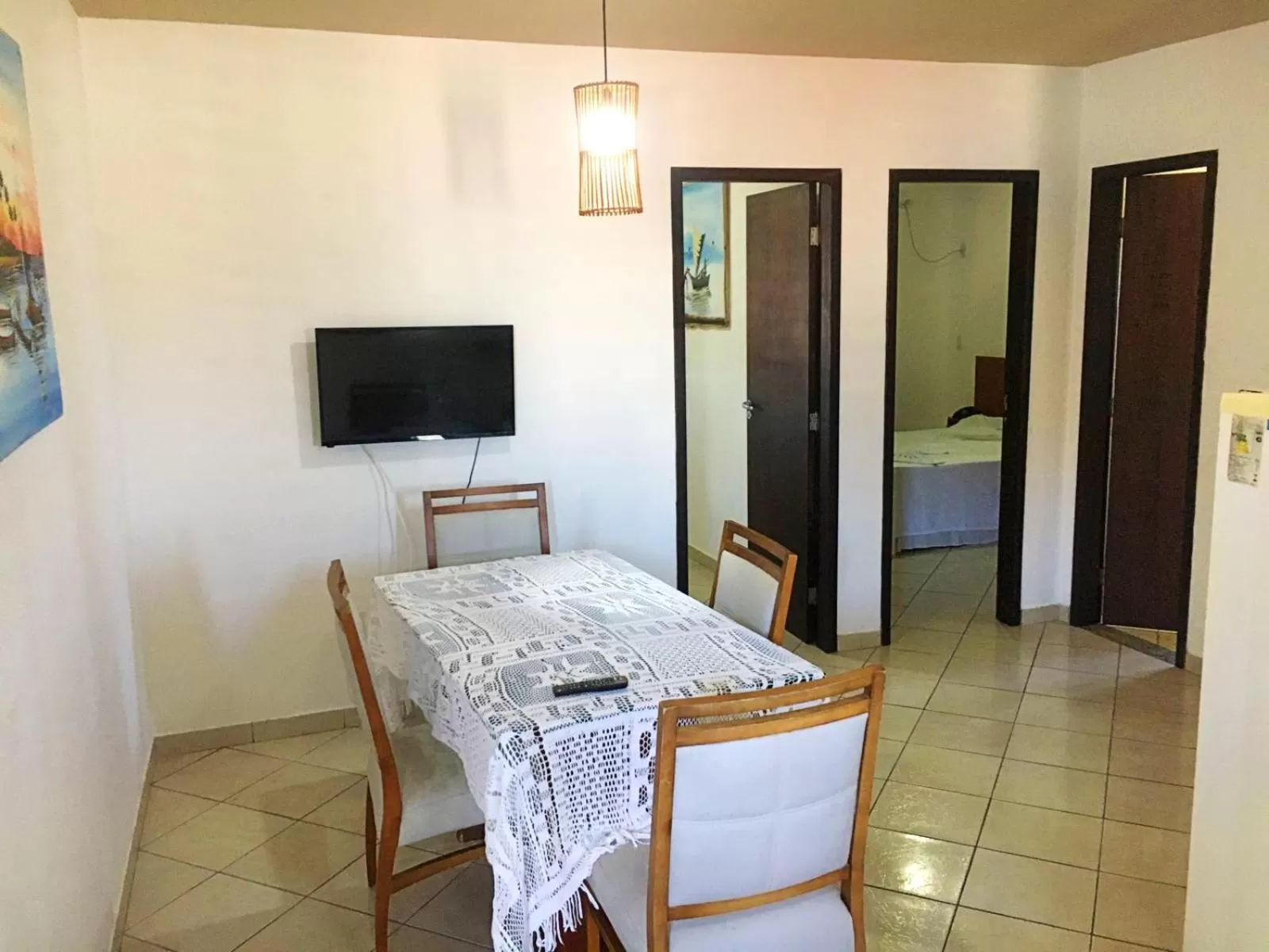 Living room, Bed in Pousada Beija Flor