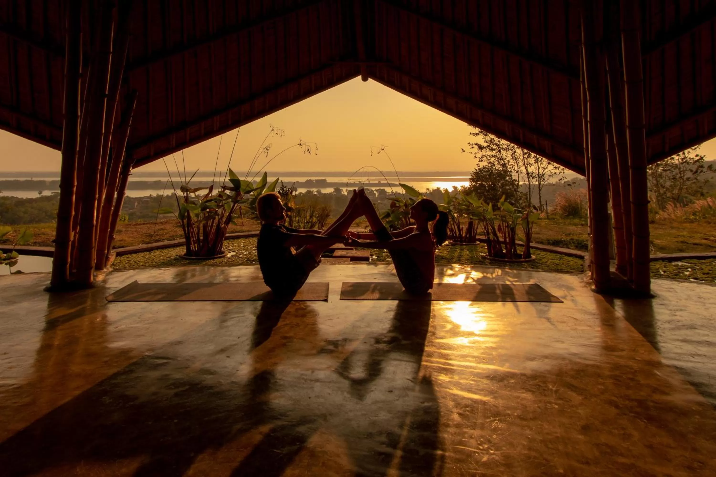 People in Hanchey Bamboo Resort