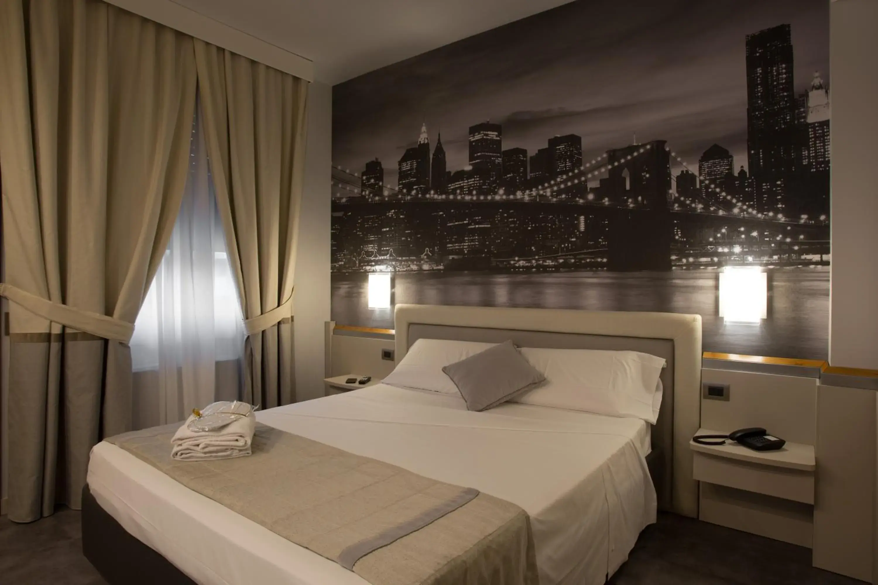 Bed in Hotel City Legnano