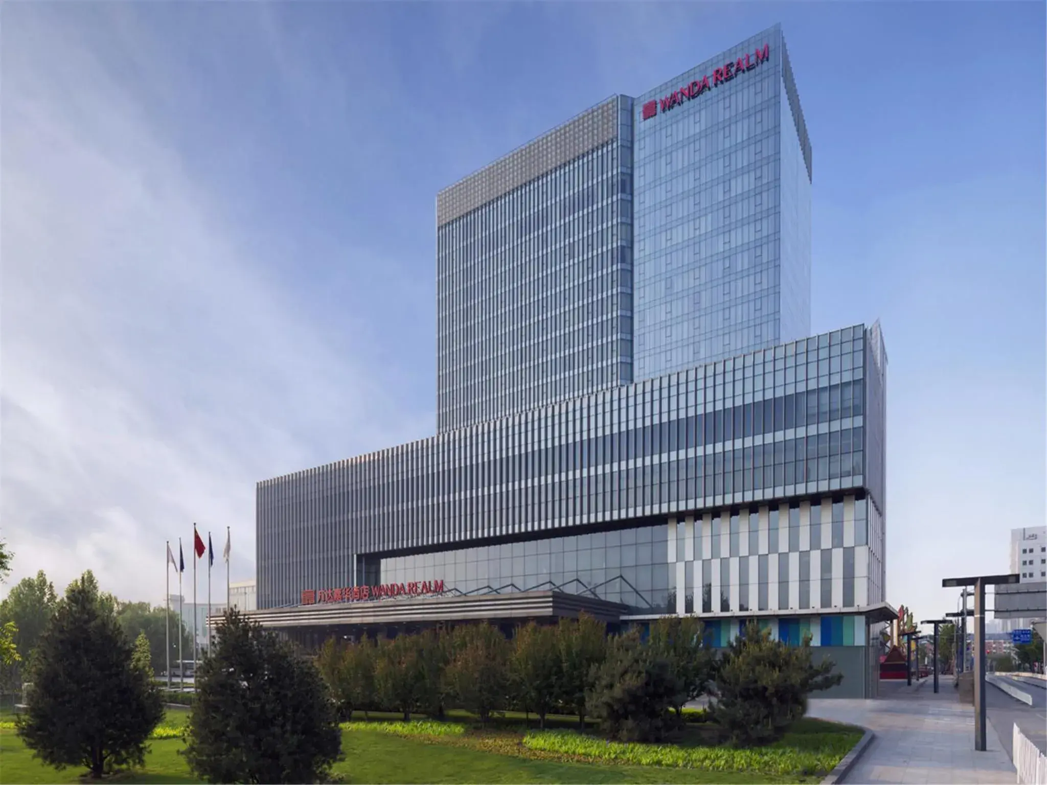 Facade/entrance in Wanda Realm Beijing Facade/entrance in Wanda Realm Beijing