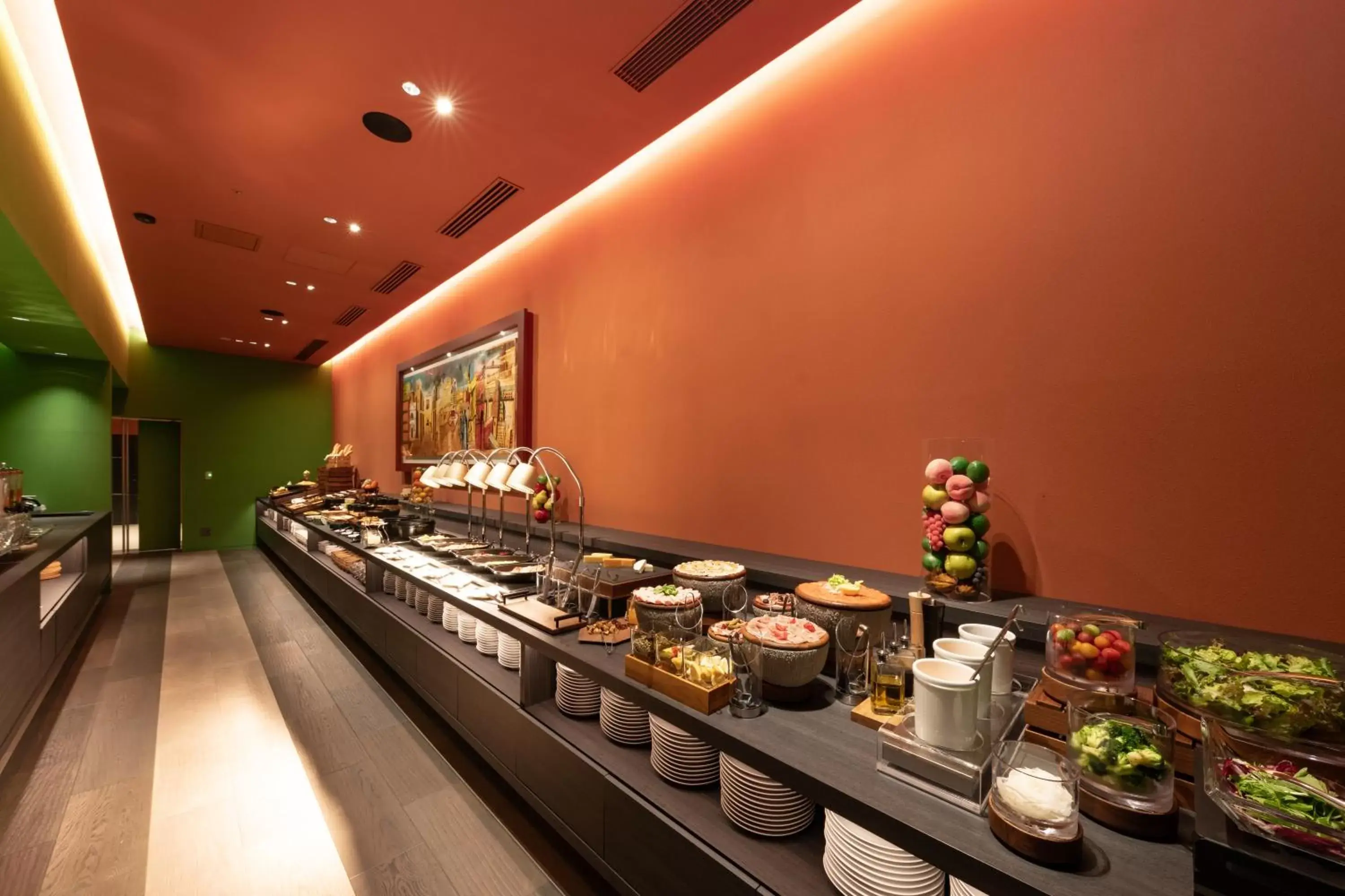 Buffet breakfast in The OneFive Villa Fukuoka Buffet breakfast in The OneFive Villa Fukuoka