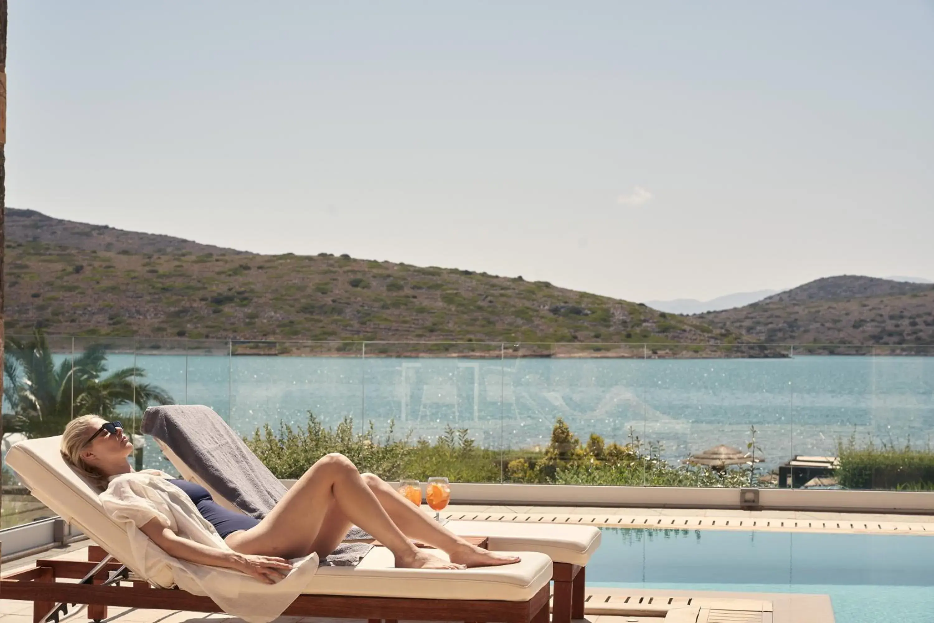 Pool view, Swimming Pool in Elounda Gulf Villas by Sandglass