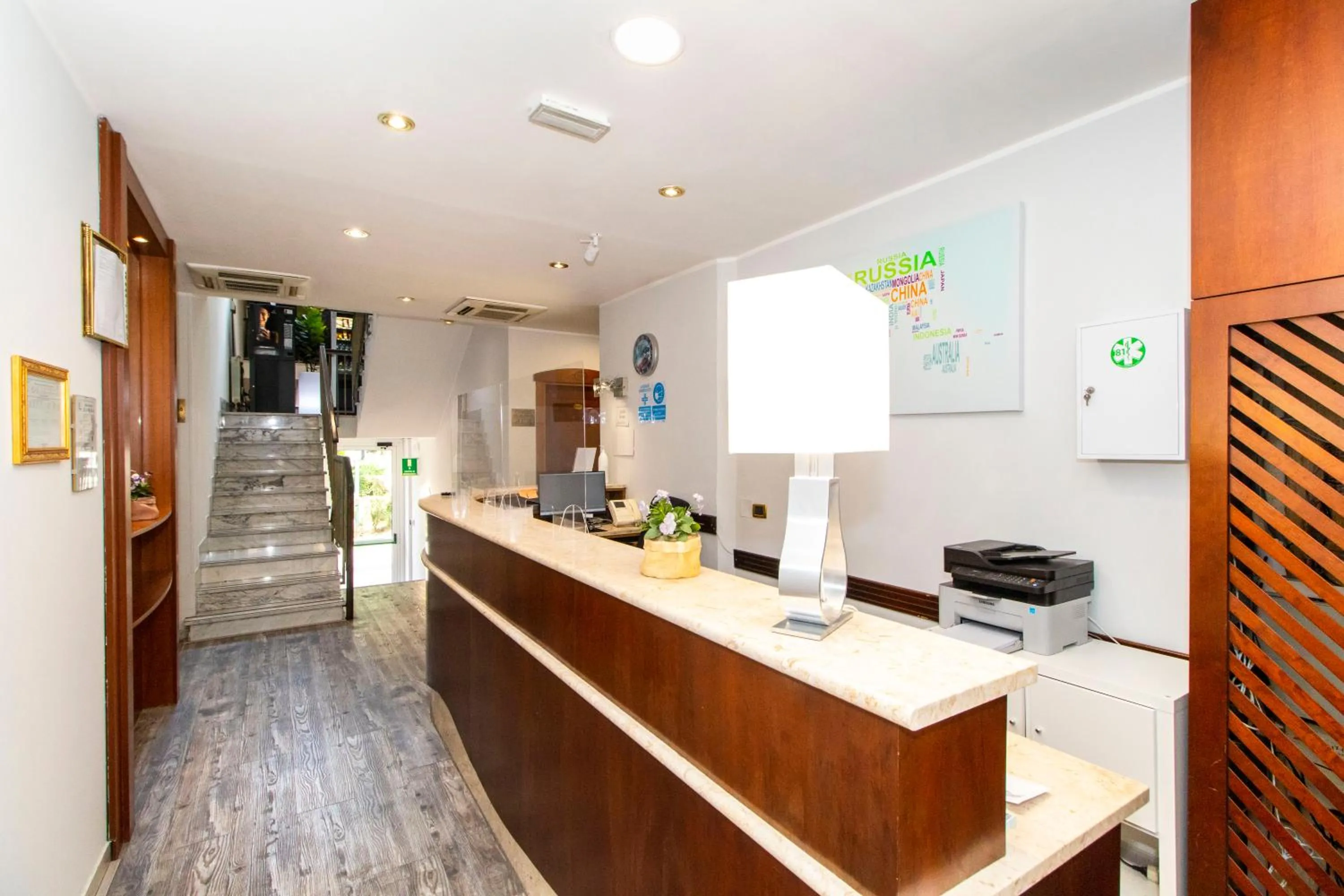 Lobby or reception in Hotel Cristallo Torino