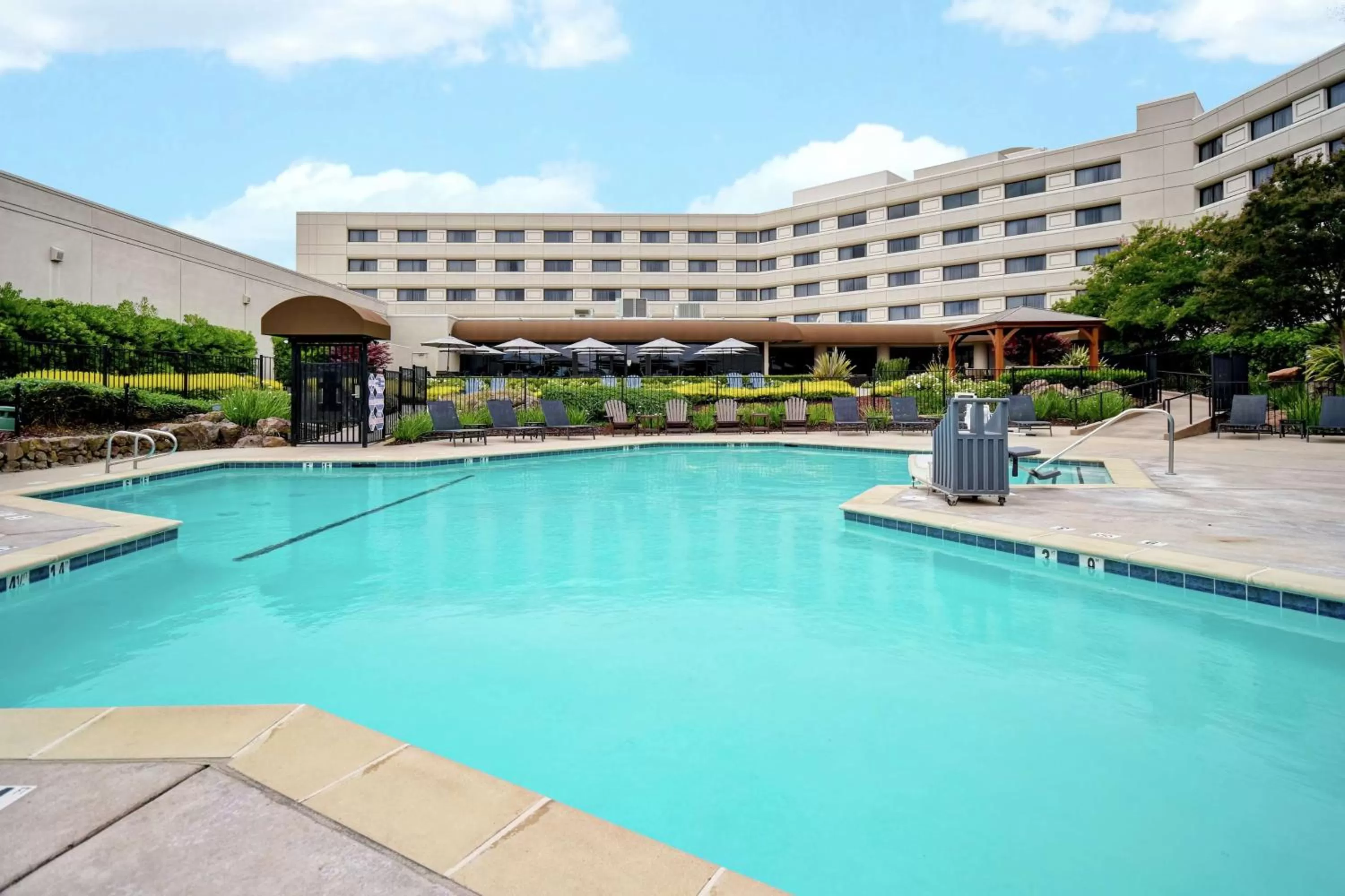 Pool view in DoubleTree by Hilton Pleasanton at The Club