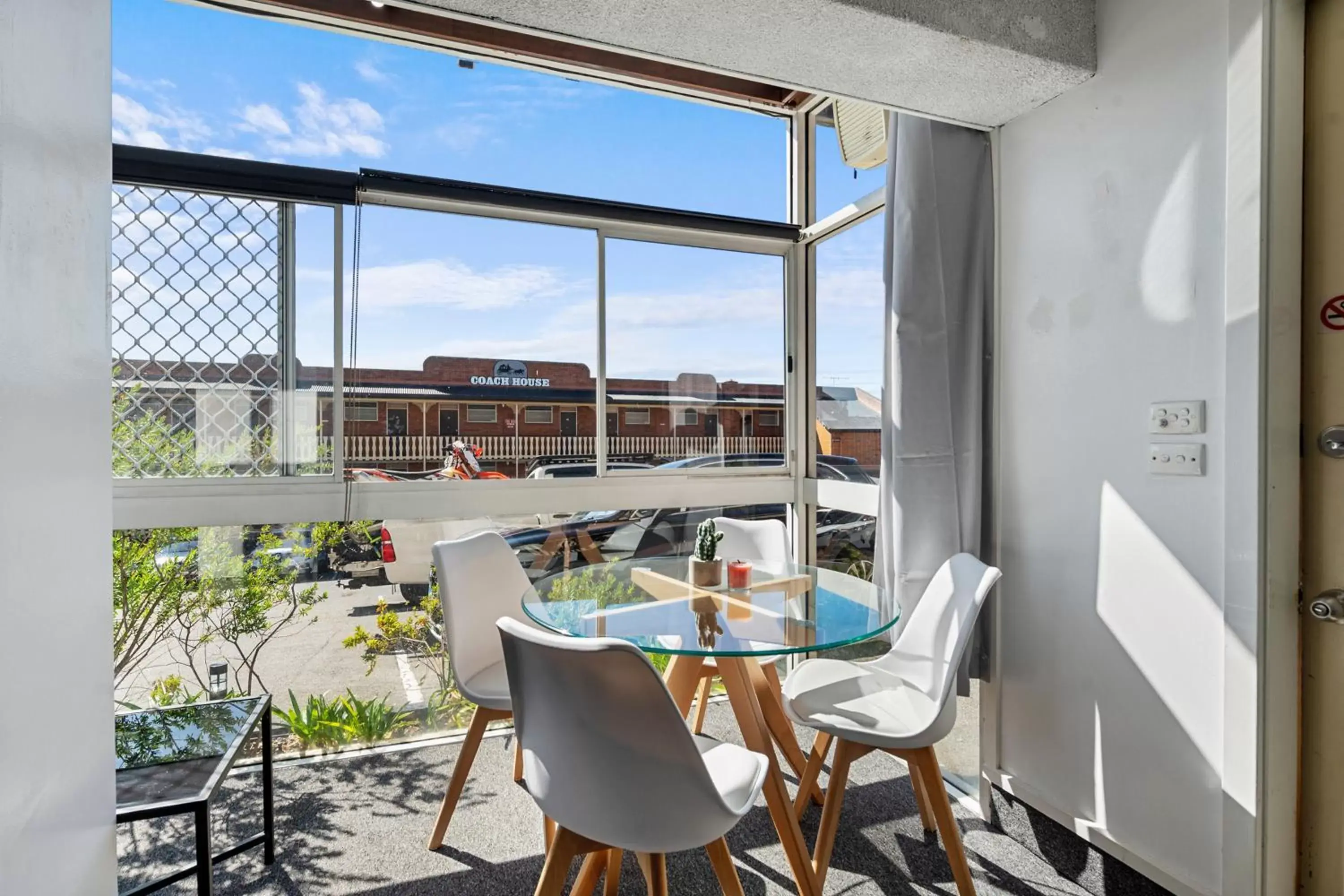 Seating area in Coach House Launceston