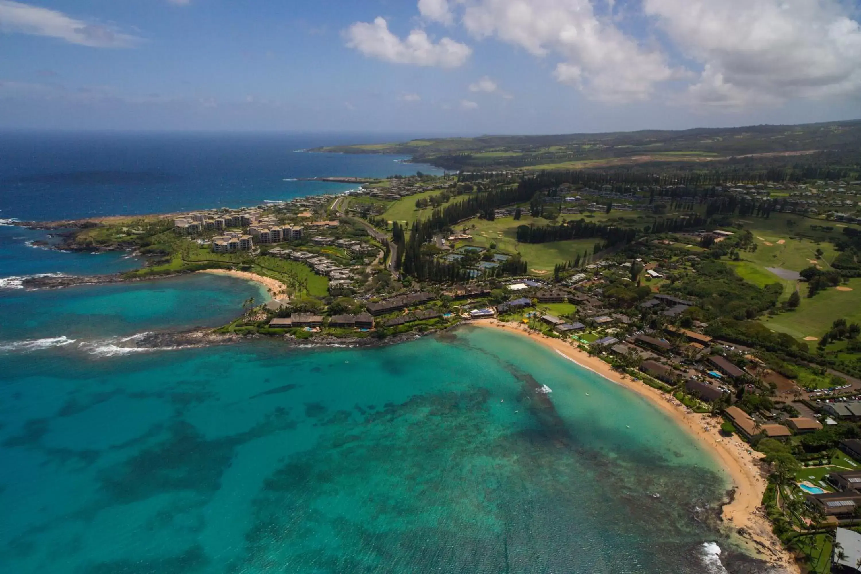 Bird's eye view, Bird's-eye View in Napili Kai Beach Resort