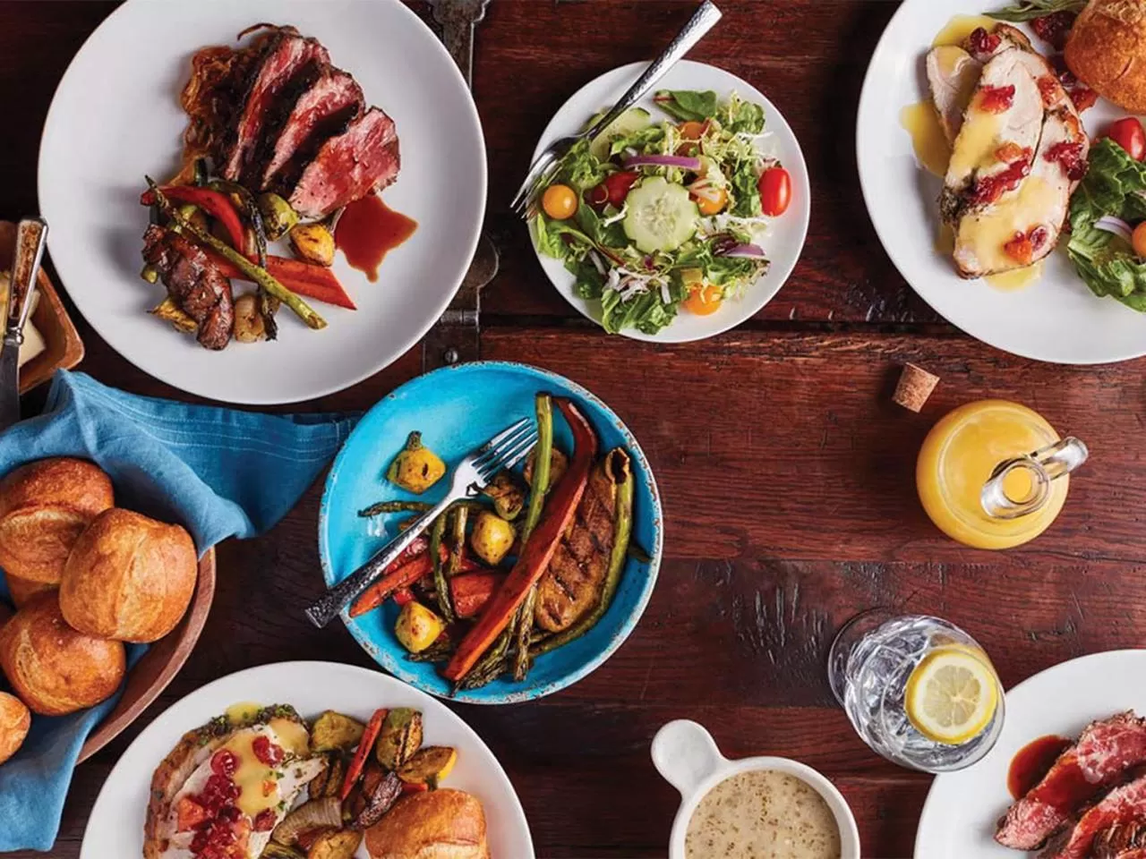 Lunch in UCLA Lake Arrowhead Lodge