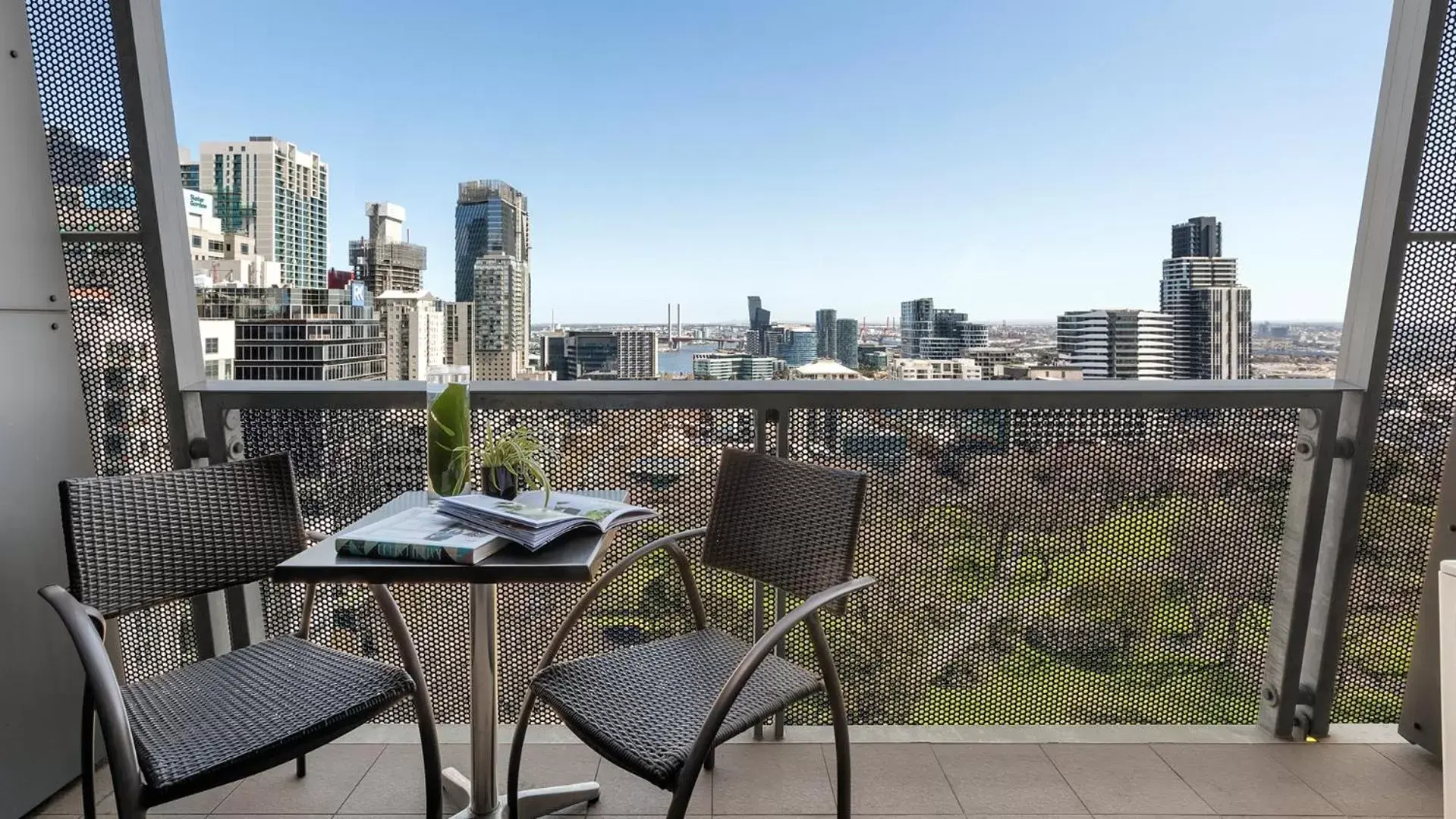 View (from property/room) in Oaks Melbourne on William Suites