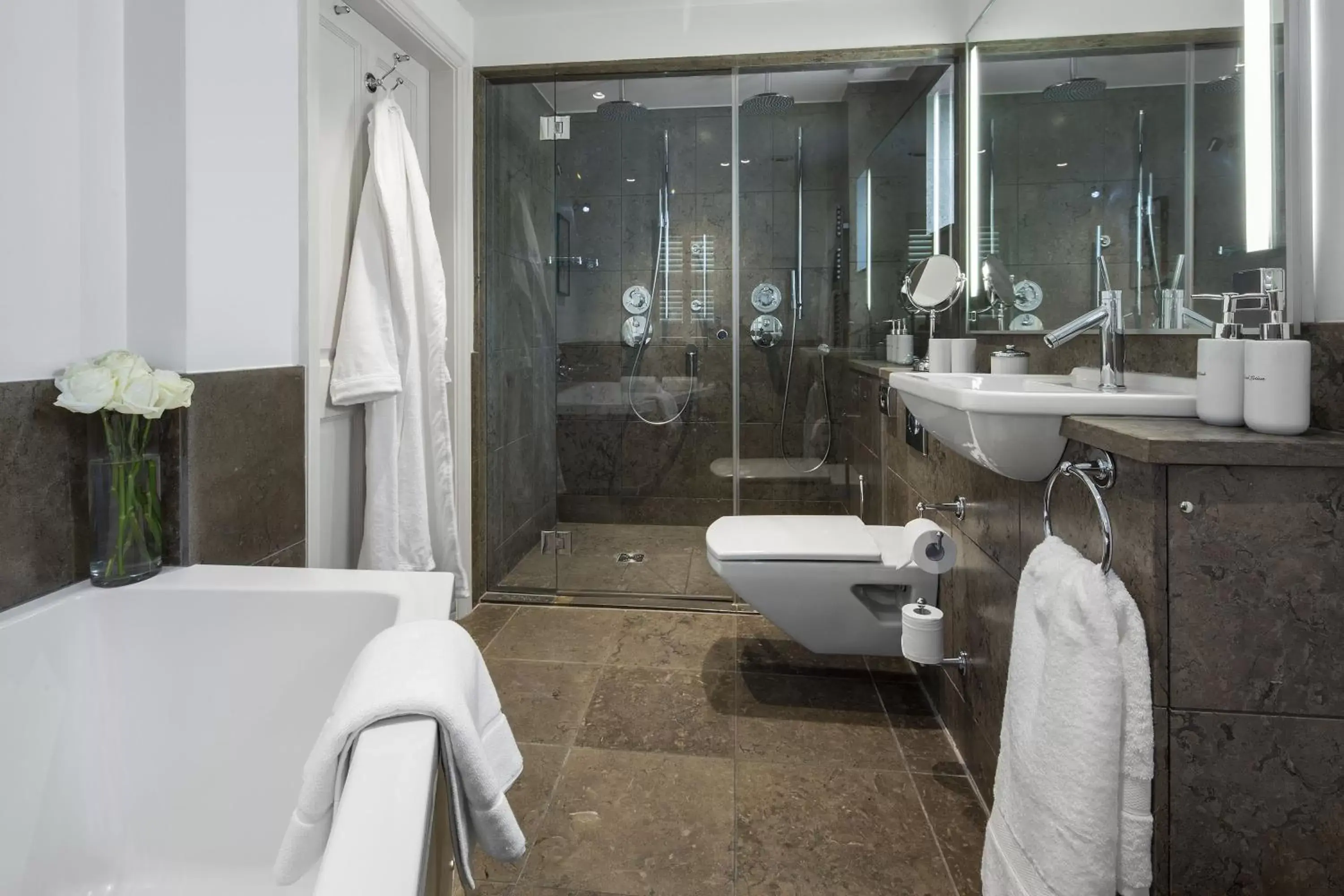 Shower, Bathroom in Linthwaite House Hotel