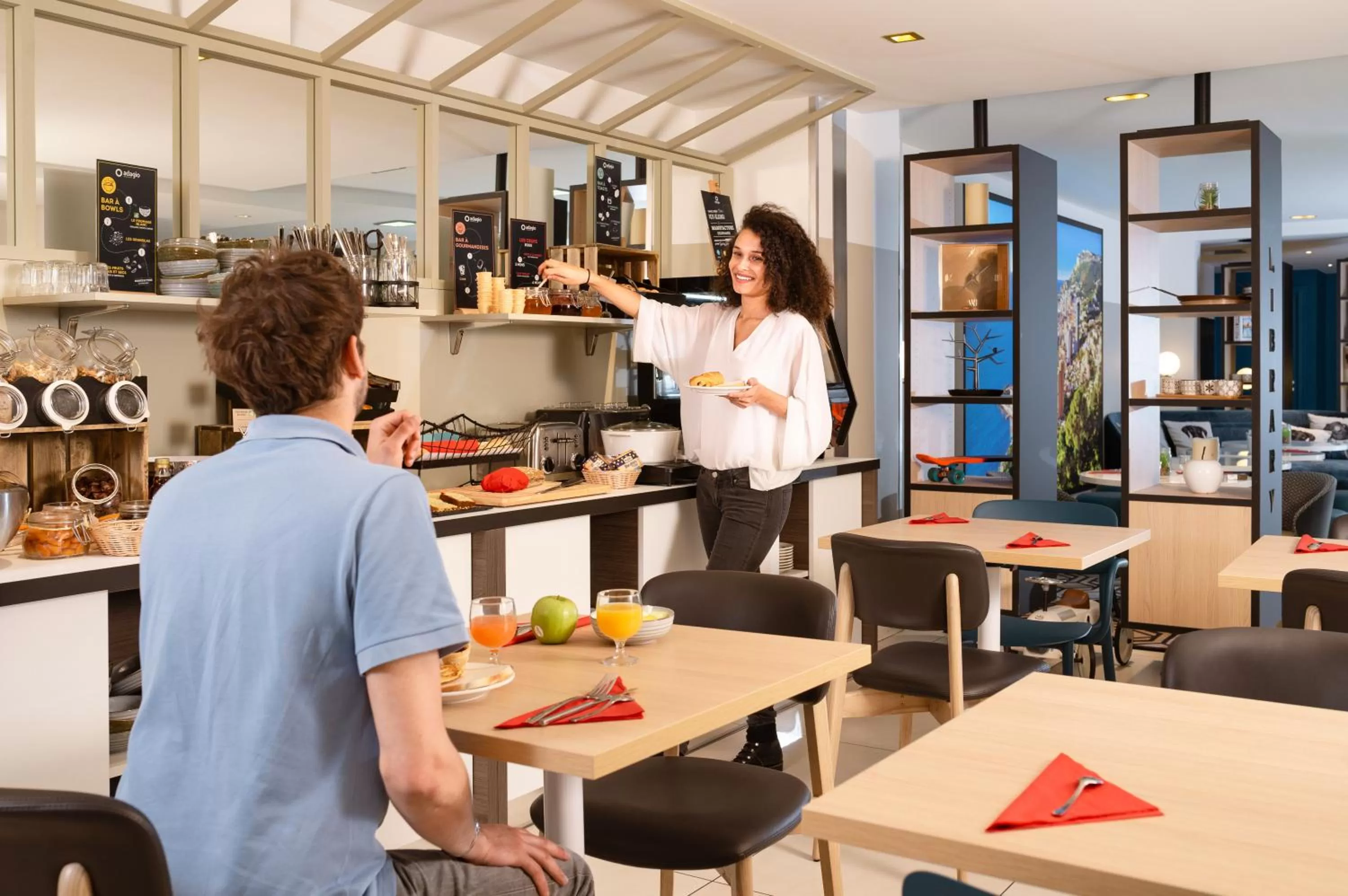 Buffet breakfast in Aparthotel Adagio Monaco Monte Cristo