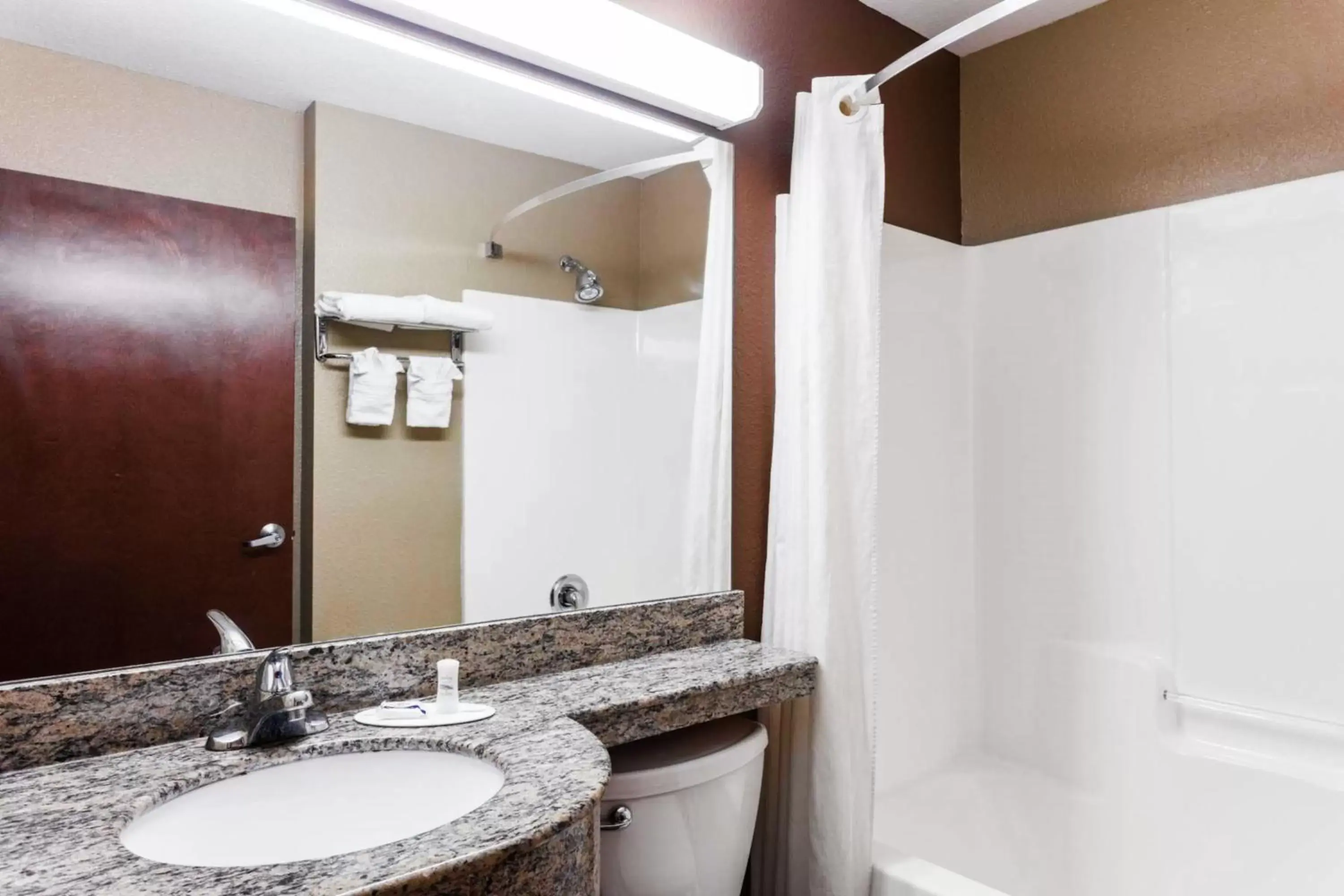 Toilet, Bathroom in Microtel Inn & Suites by Wyndham Macon