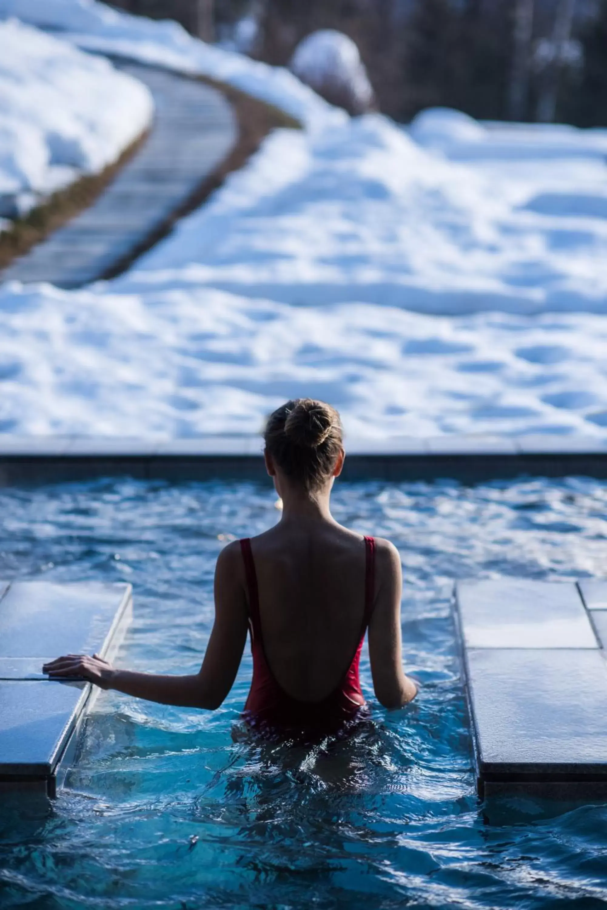 Winter, Swimming Pool in QC Terme Grand Hotel Bagni Nuovi