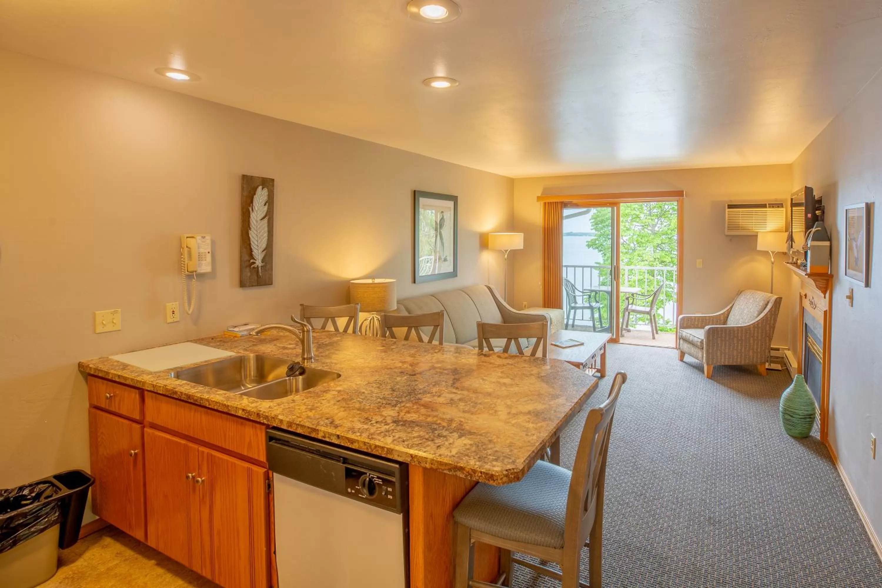 Living room in Westwood Shores Waterfront Resort