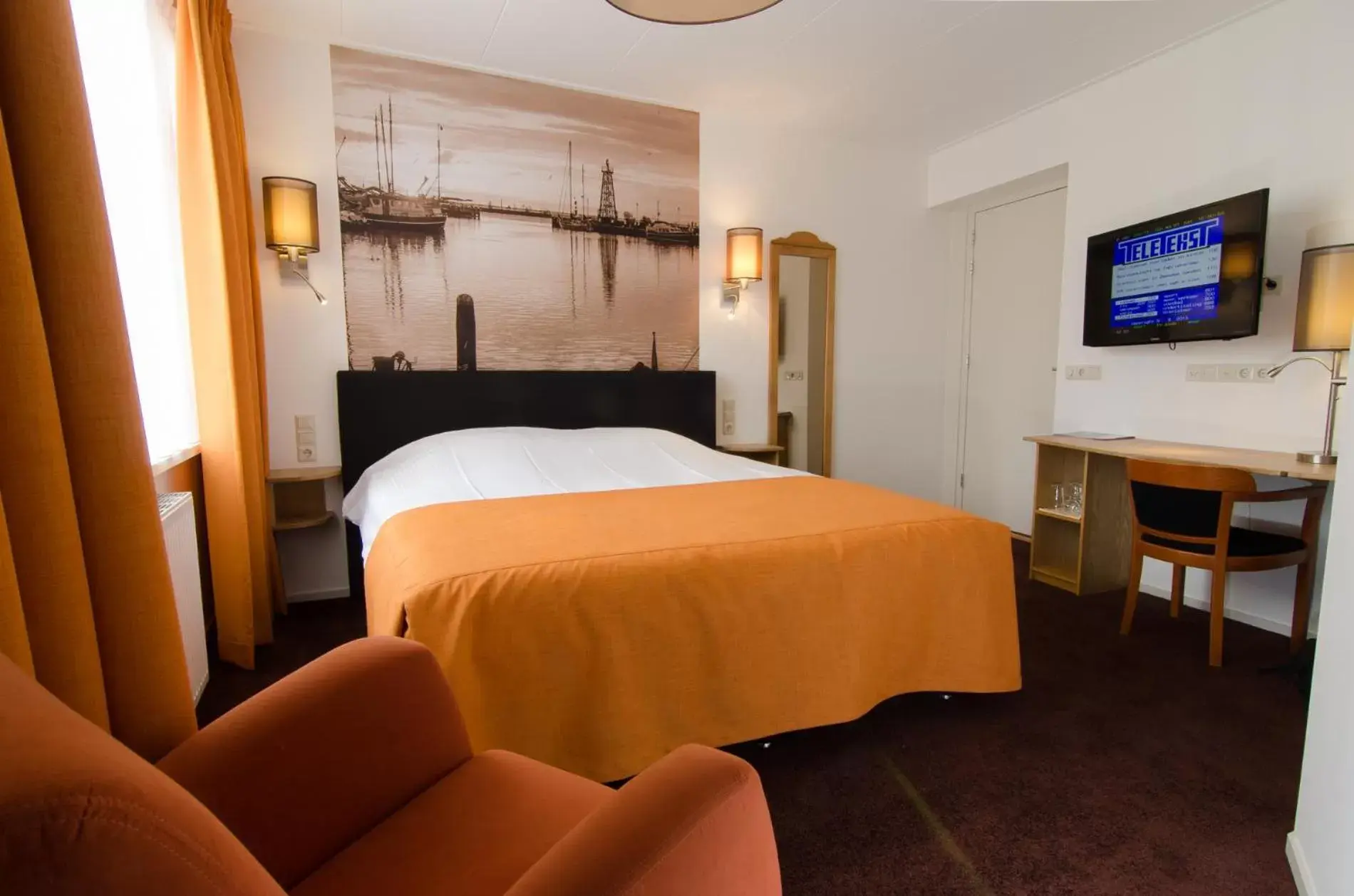 Photo of the whole room, Bed in Die Port van Cleve