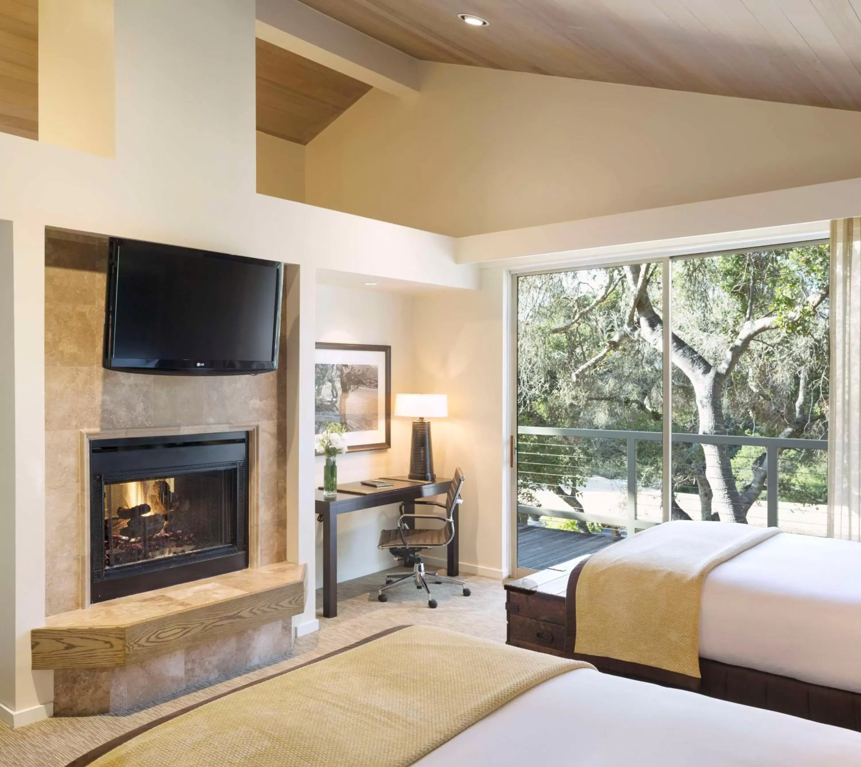 Bedroom, TV/Entertainment Center in Carmel Valley Ranch, in The Unbound Collection by Hyatt