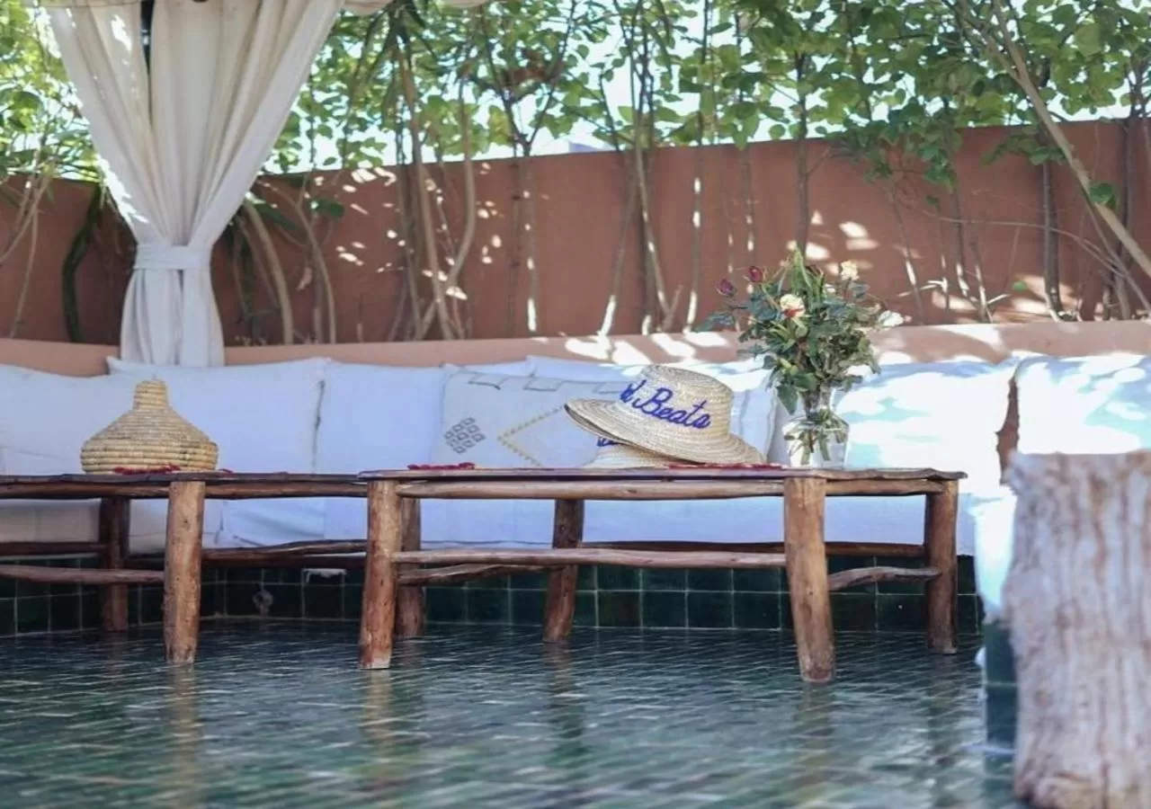 Patio in Riad Beata Bed & Breakfast