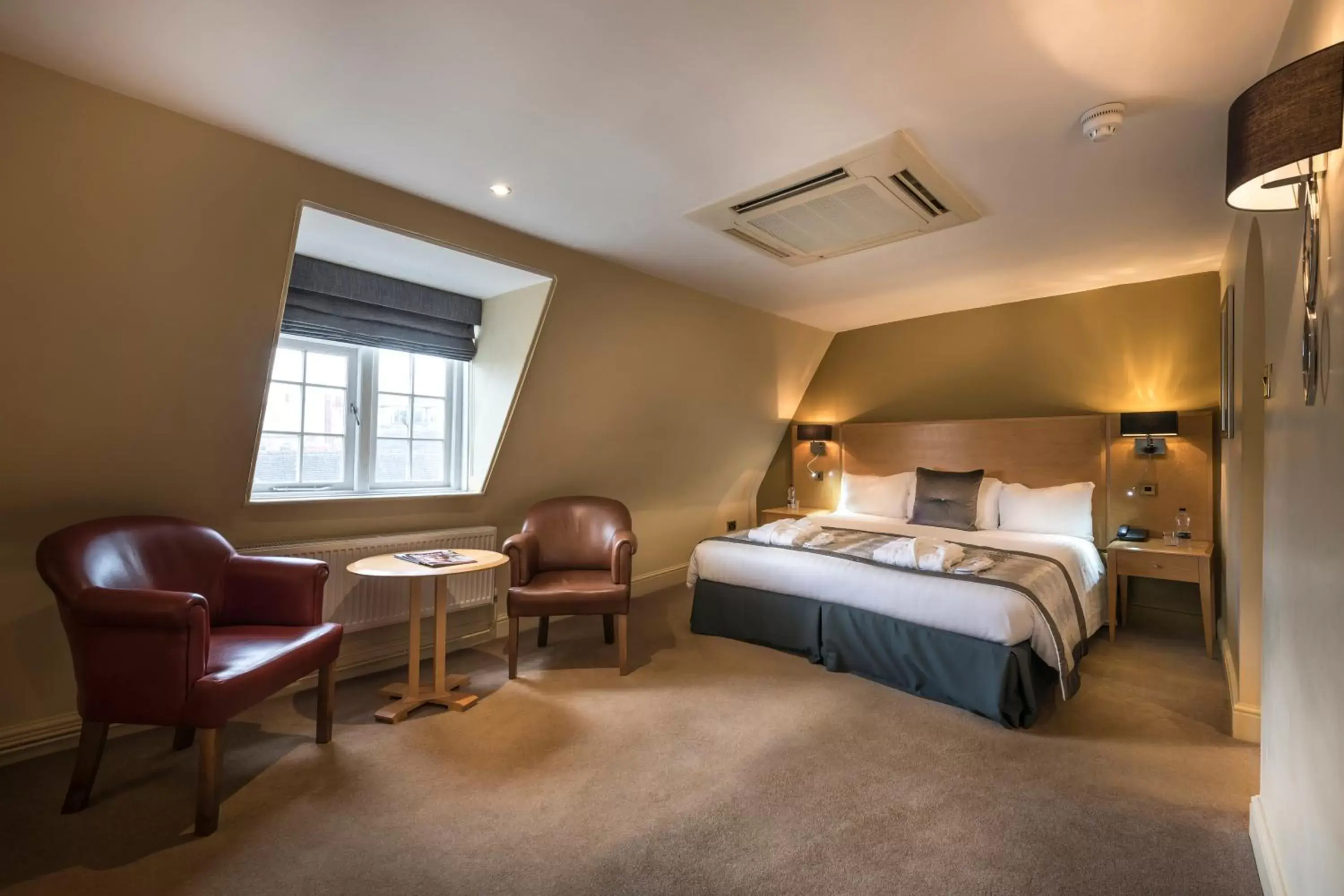 Bedroom in The Swan Hotel, Stafford, Staffordshire