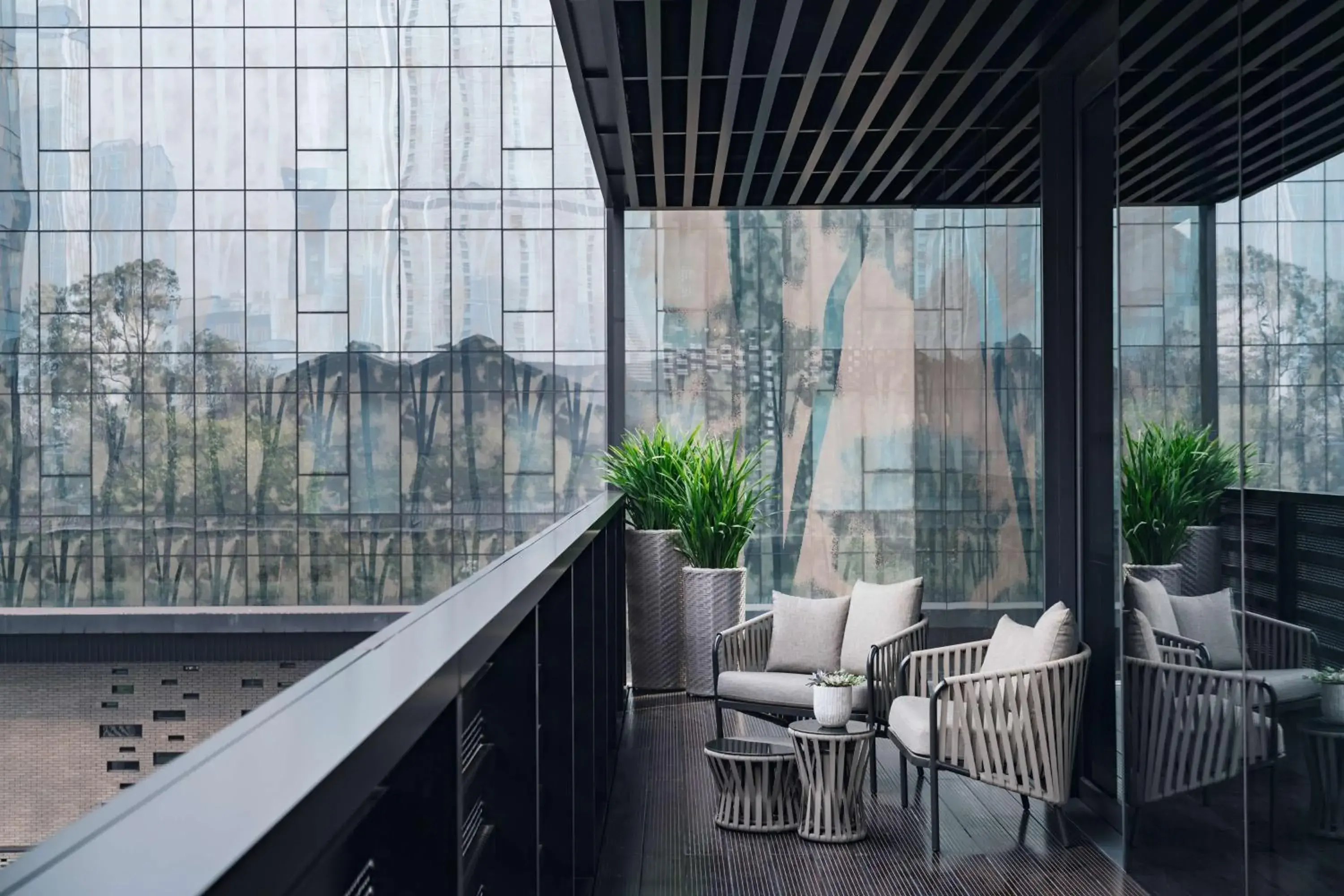 Two-Bedroom Apartment with Balcony in Upper House Chengdu Two-Bedroom Apartment with Balcony in Upper House Chengdu