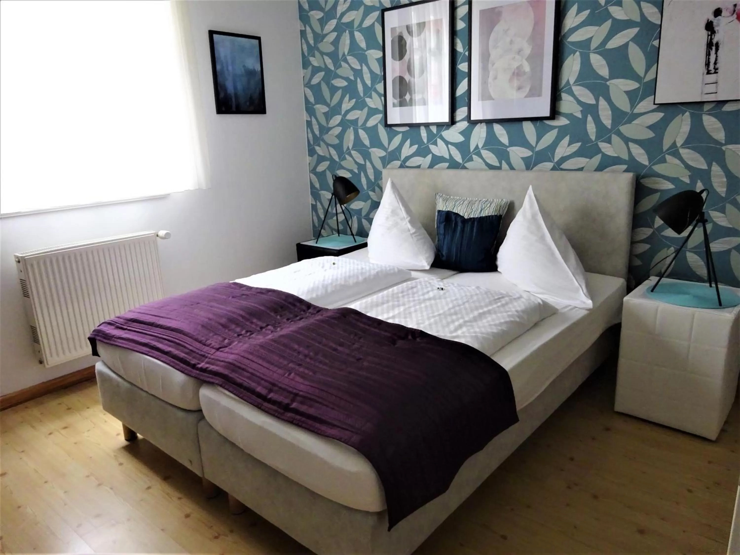 Bed in Hotel Pension Zur Fährbrücke