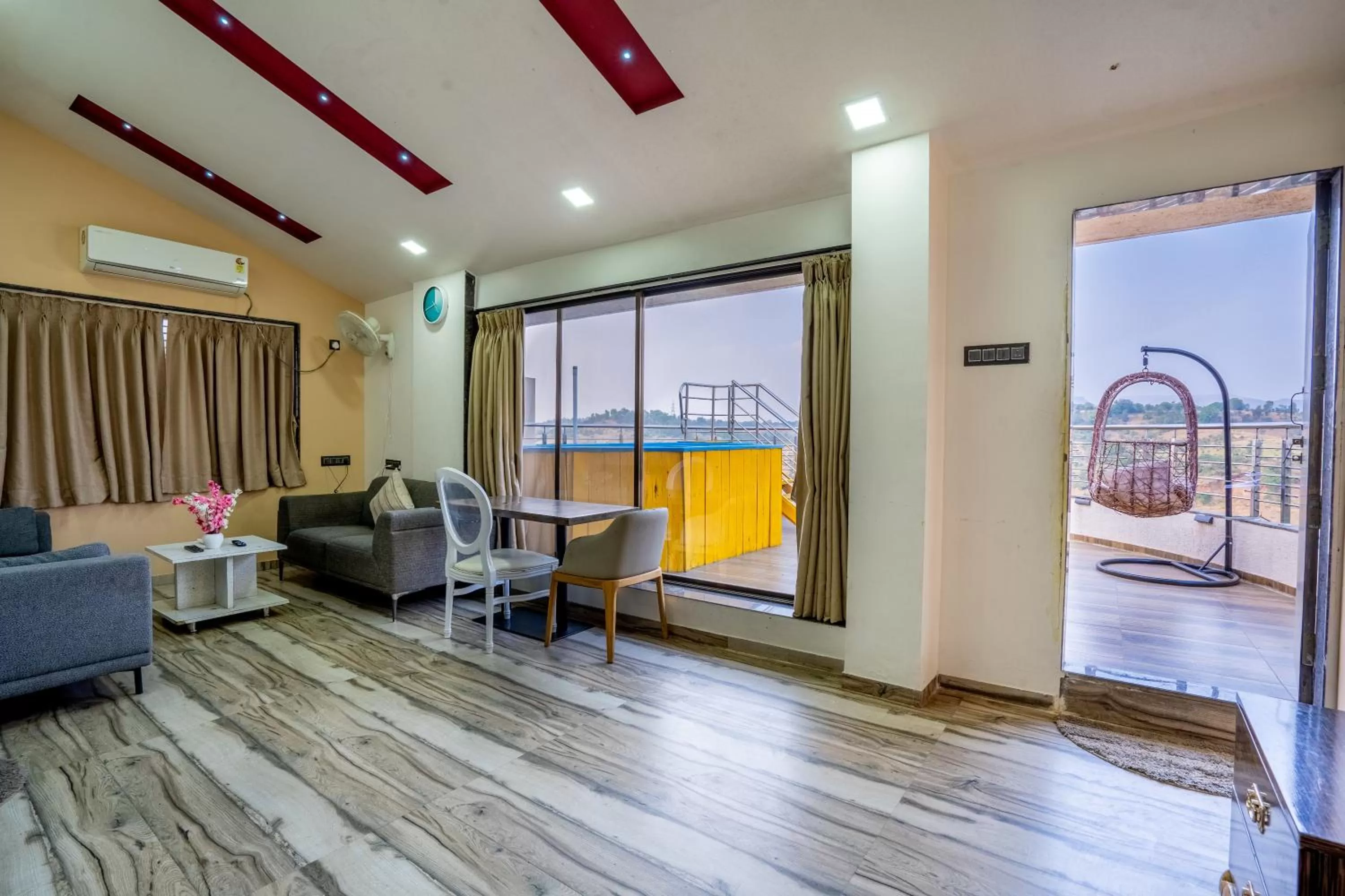 View (from property/room), Seating Area in Pooja Villa Suites-Rooms and Pool, Igatpuri