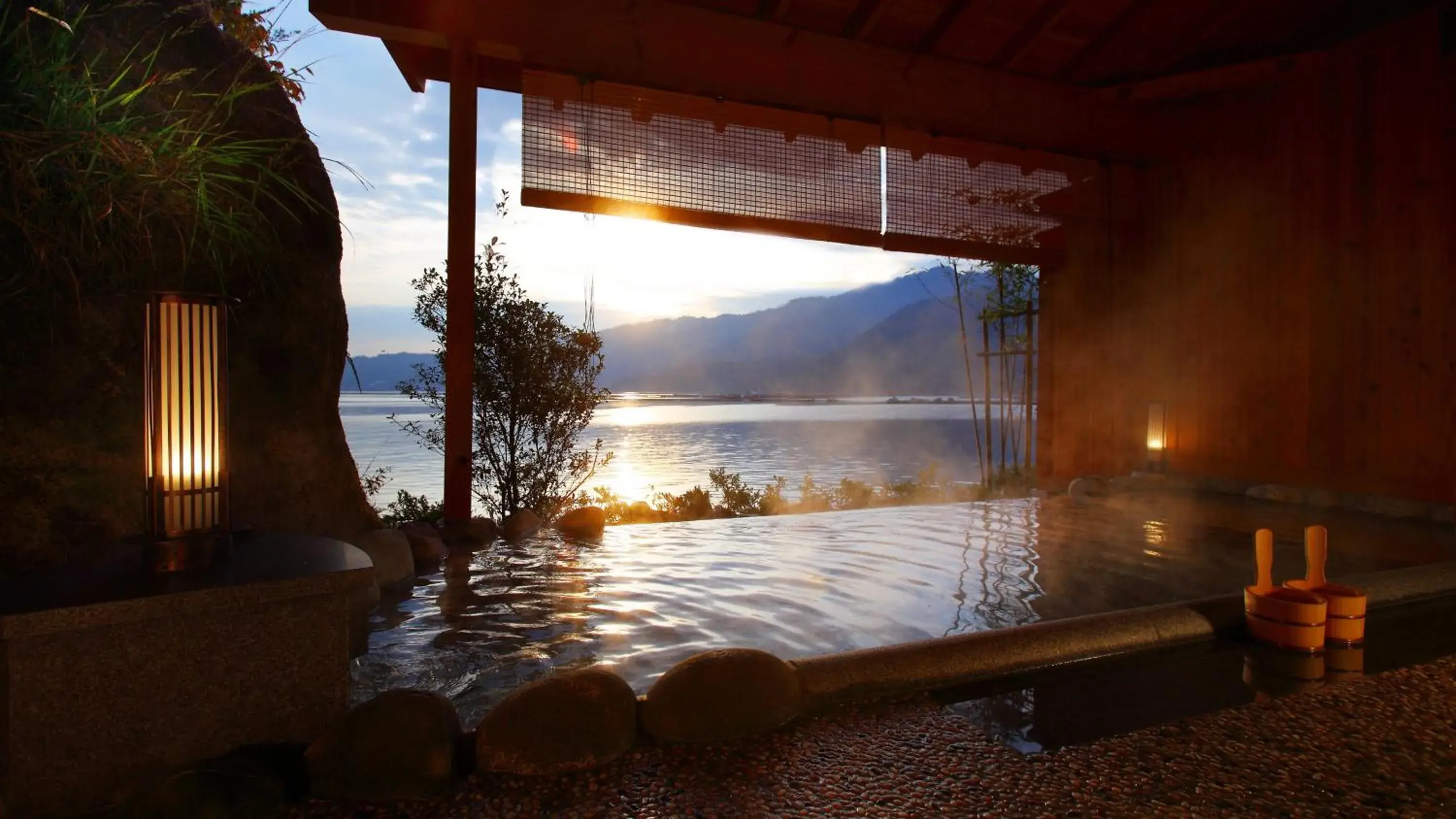 Hot Spring Bath in Aki Grand Hotel