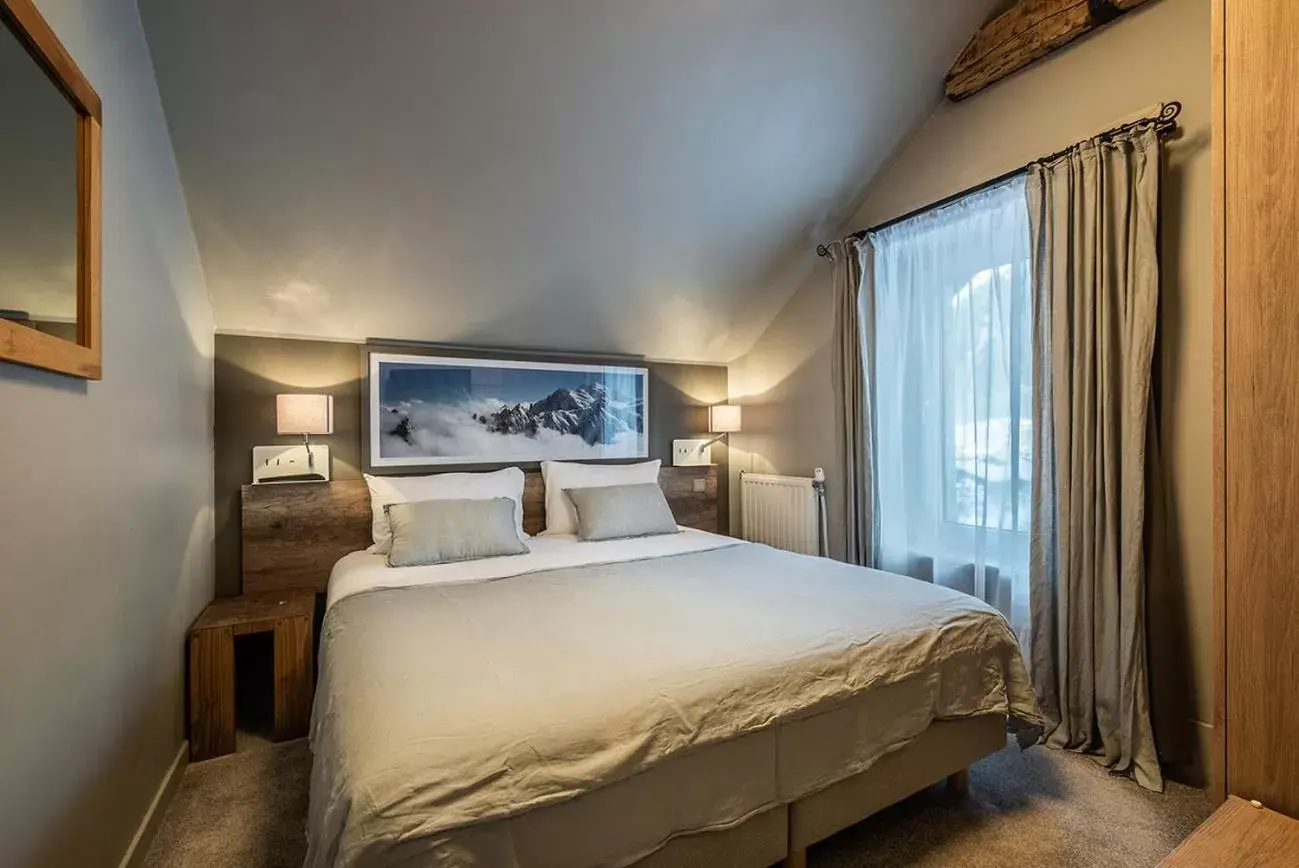 Bed in Eden Hotel, Apartments and Chalet Chamonix Les Praz