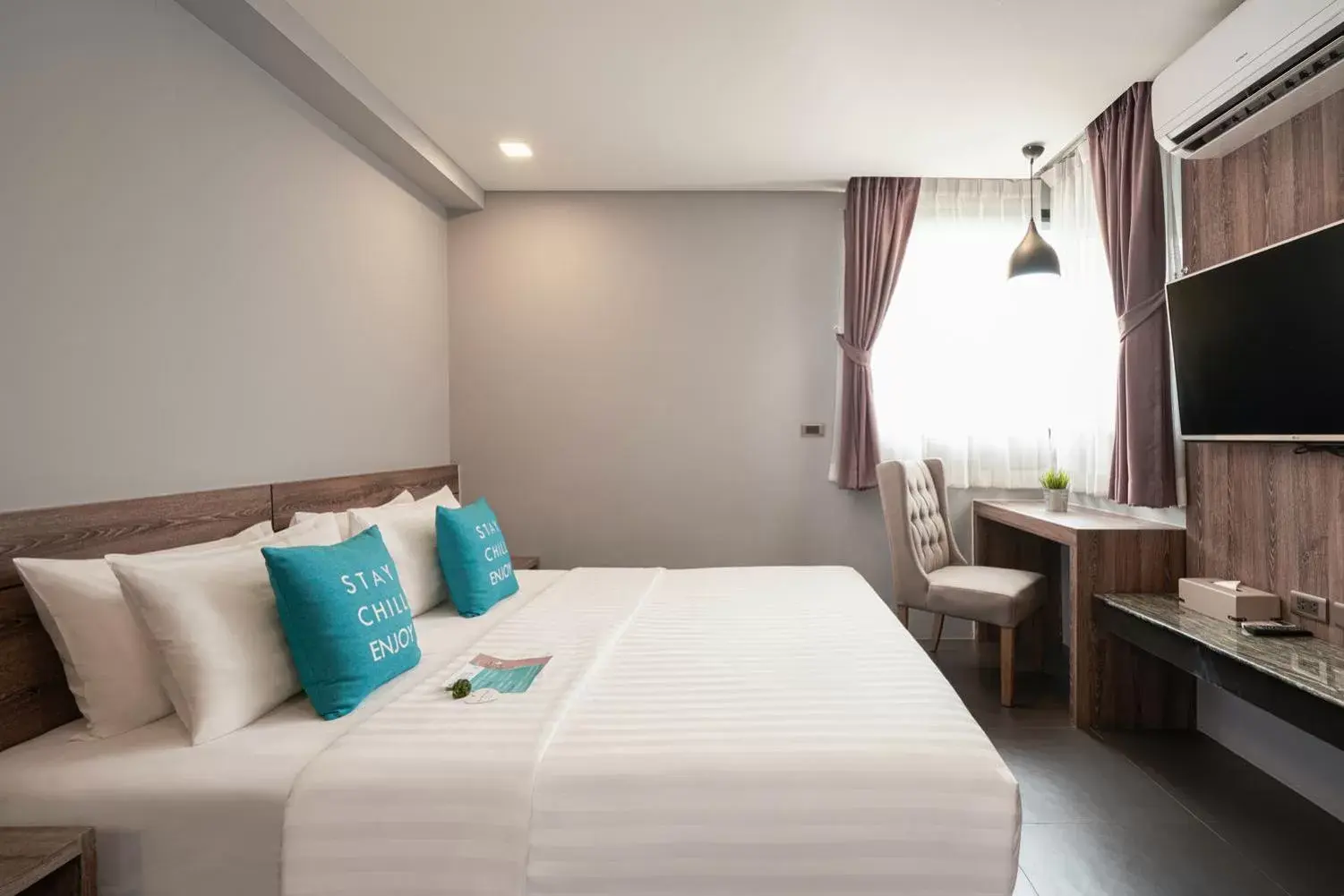 Bed in Cross Vibe Chiang Mai Decem Nimman Hotel - formerly X2 Vibe Chiang Mai Decem - SHA Extra Plus