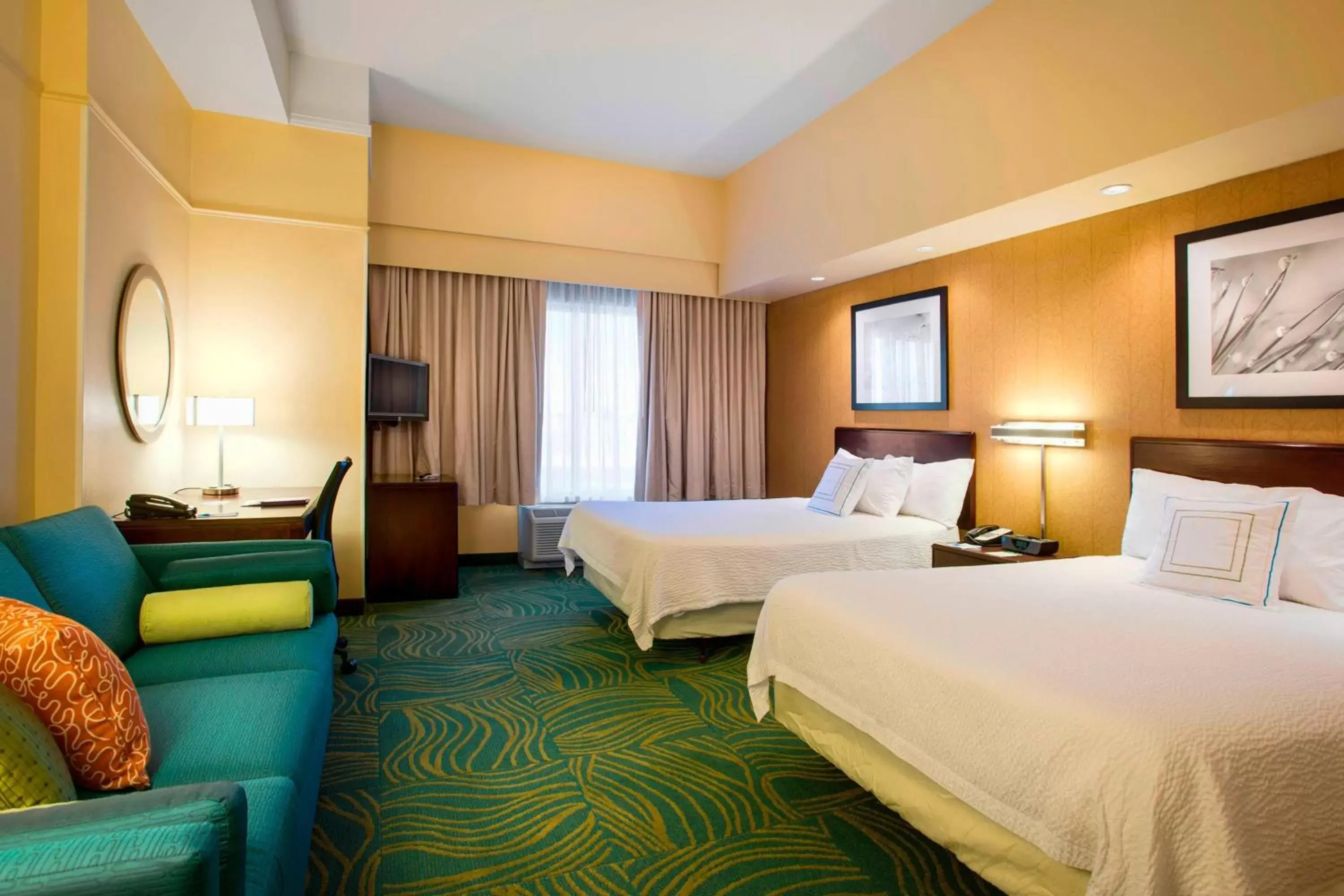 Bedroom, Bed in SpringHill Suites by Marriott Omaha East, Council Bluffs, IA