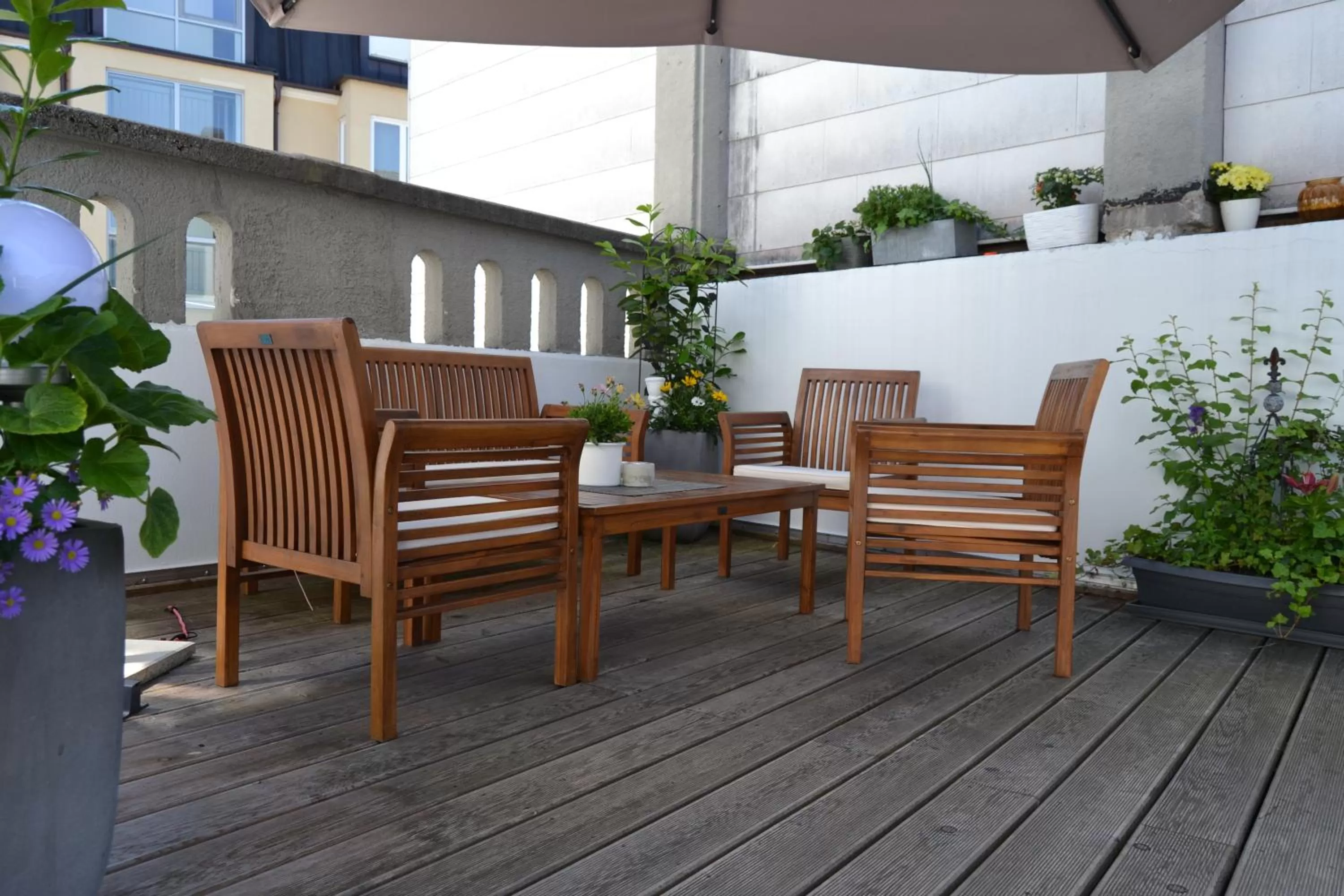 Balcony/Terrace in Gästehaus Stiftsstadt