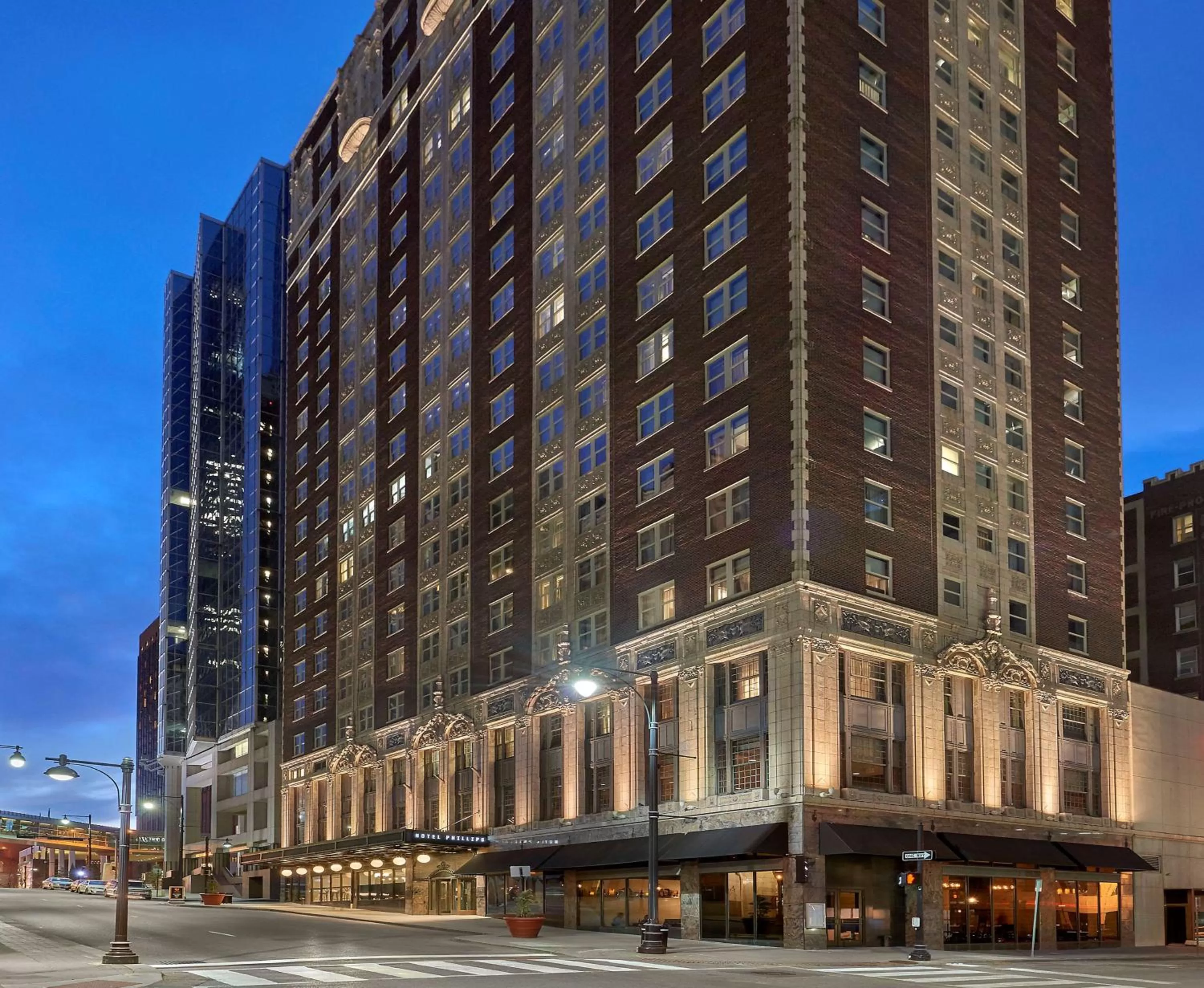 Property building in Hotel Phillips Kansas City, Curio Collection By Hilton