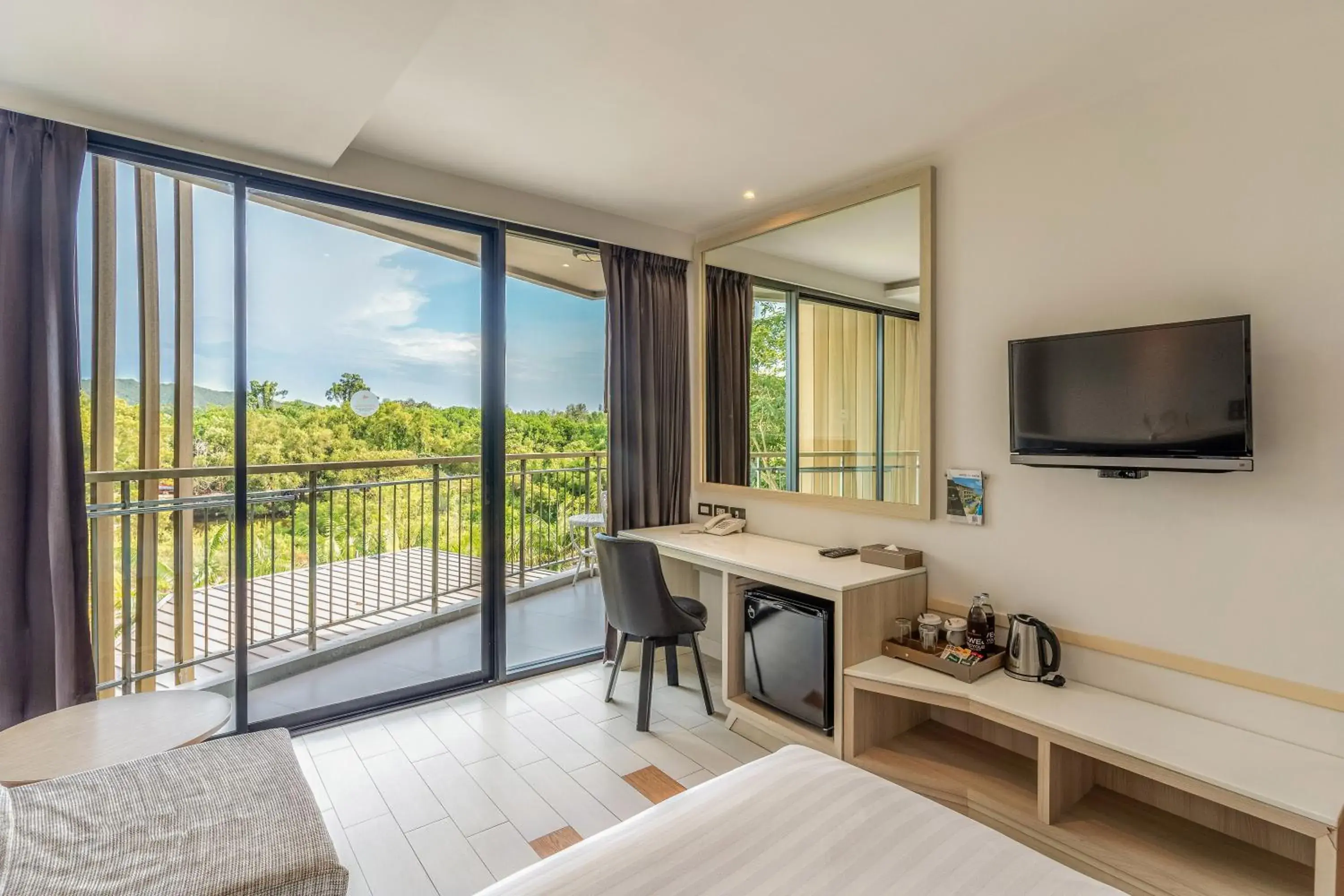 View (from property/room), TV/Entertainment Center in Sand Dunes Chaolao Beach Resort