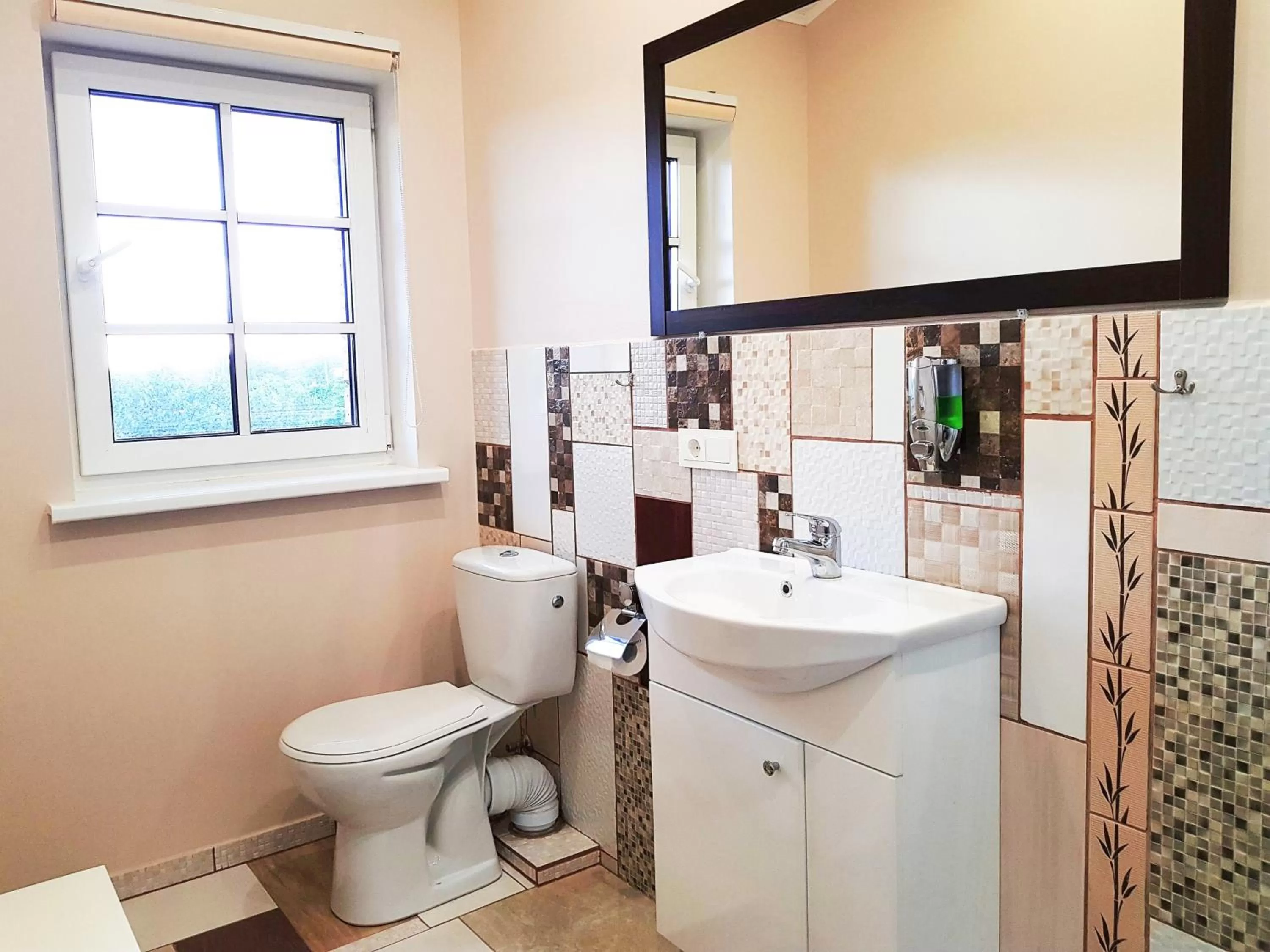 Bathroom in "Trakaitis" apartments in Villa