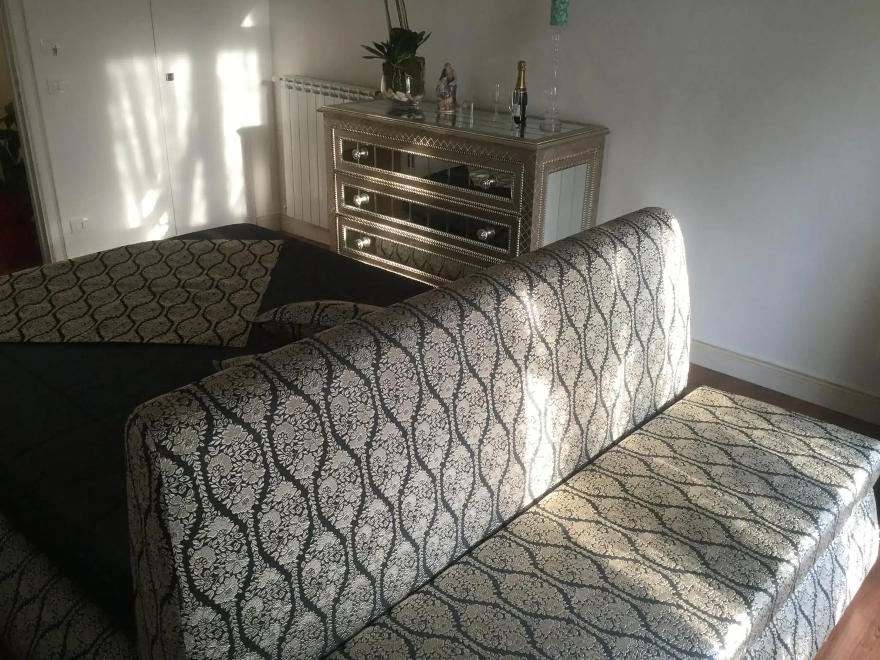 Seating area, Bed in B&B Palazzo del Teatro