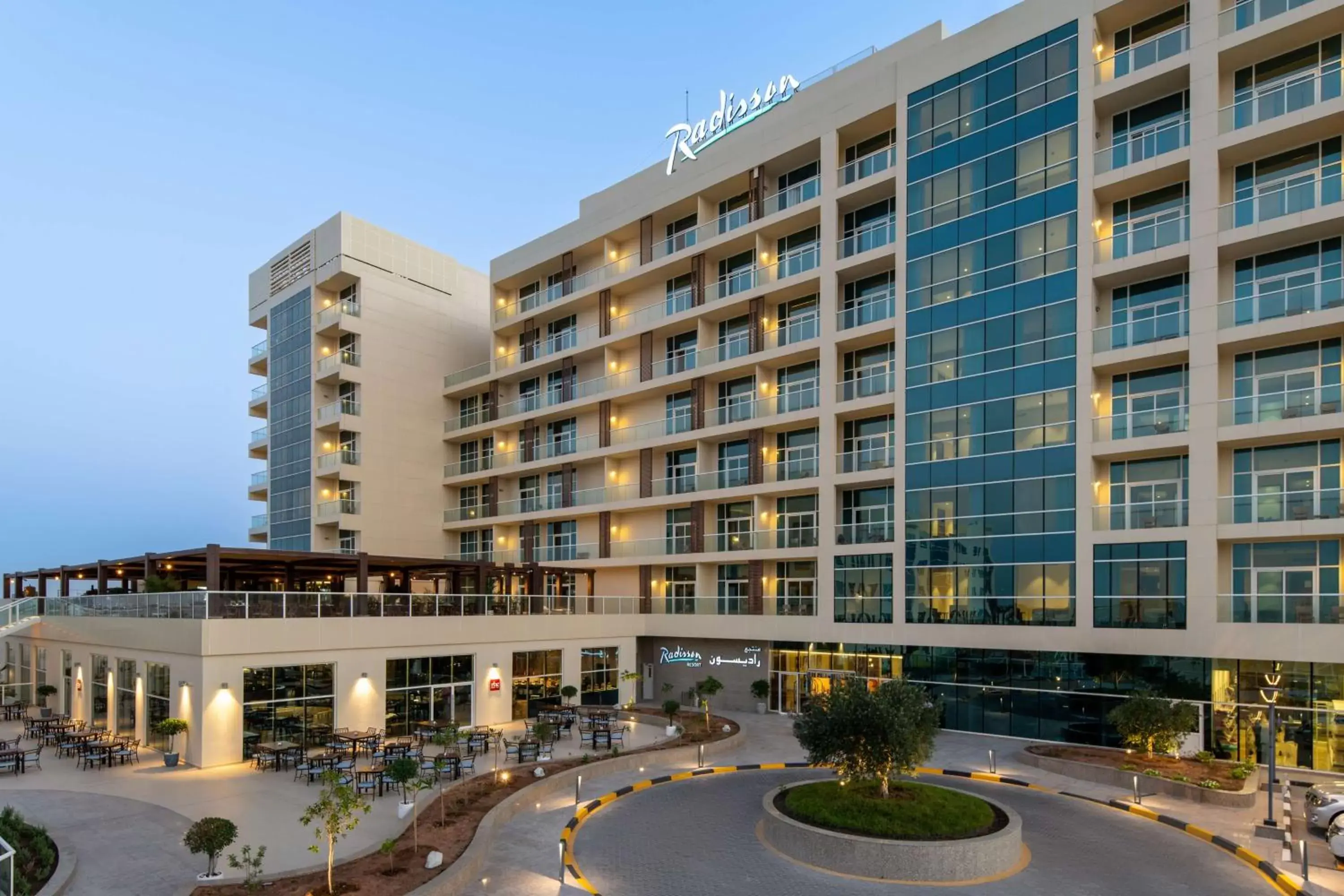 Property building in Radisson Resort Ras Al Khaimah Marjan Island Property building in Radisson Resort Ras Al Khaimah Marjan Island