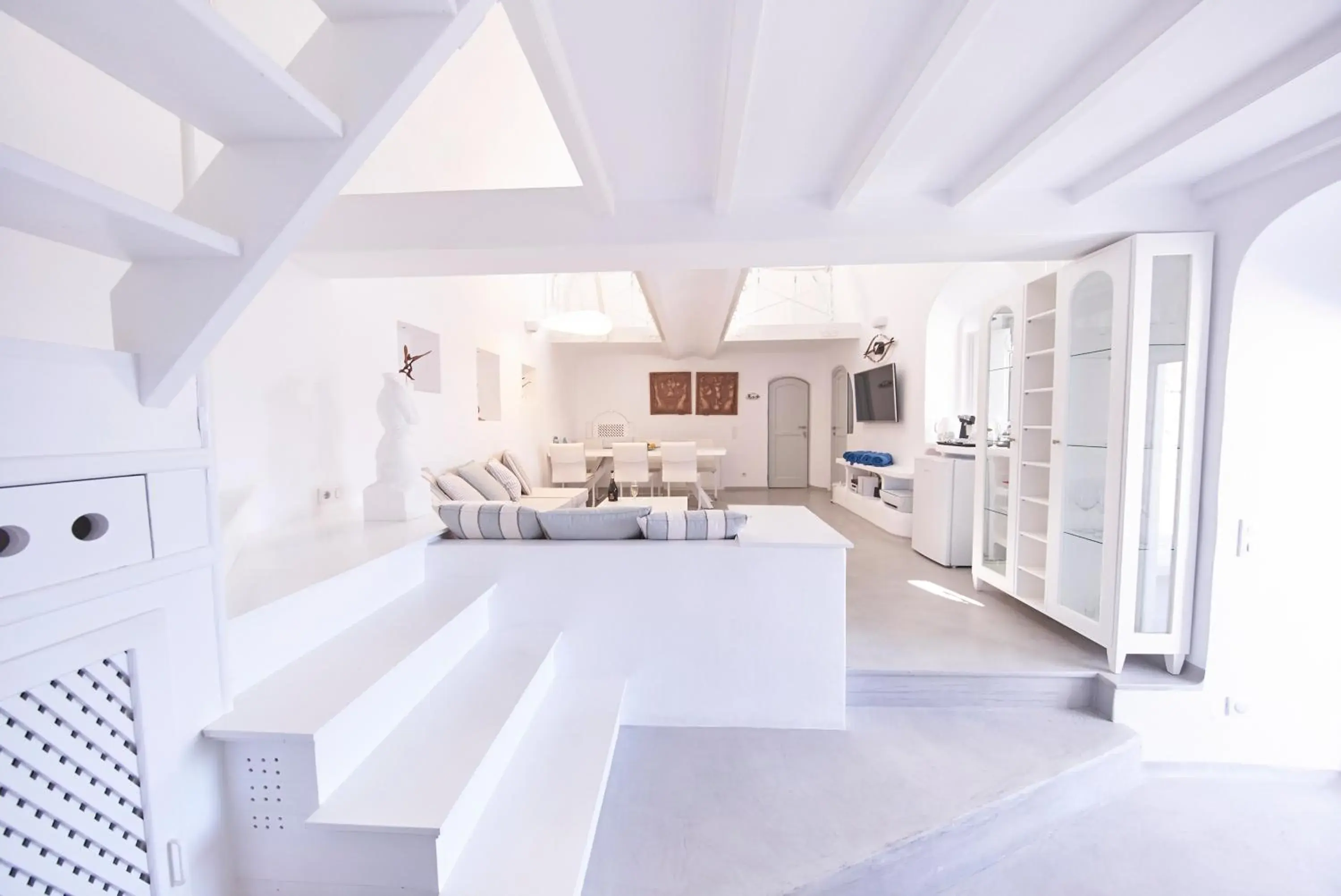 Living room, Bed in Trieris Villa & Suites Living room, Bed in Trieris Villa & Suites