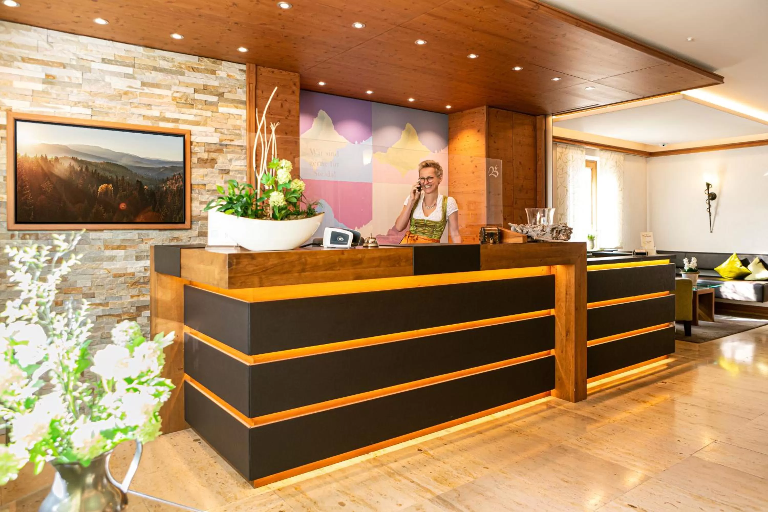 Lobby or reception in Hotel-Restaurant Bierhäusle