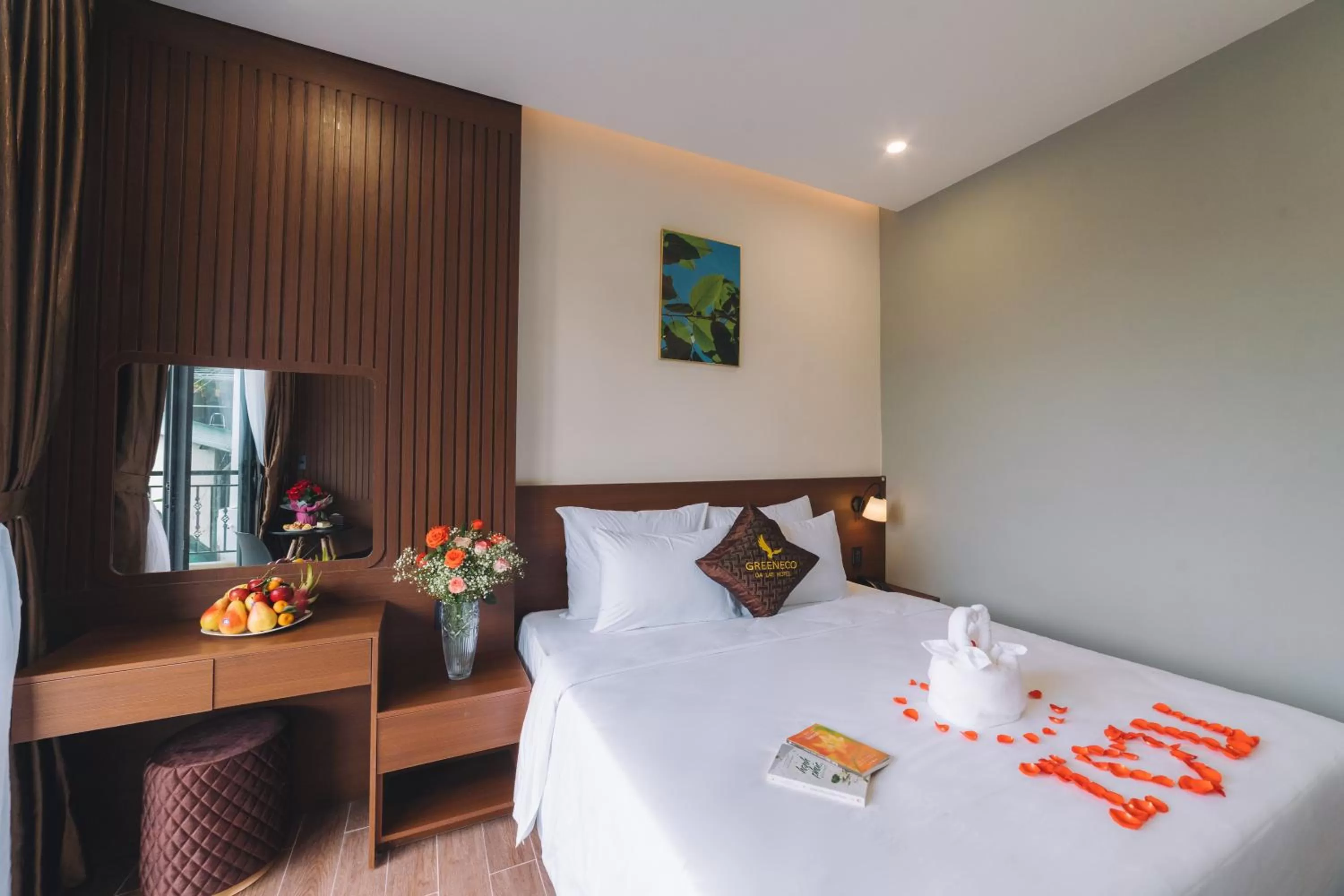 Bedroom, Bed in GREENECO DA LAT HOTEL - Khách sạn Green Eco Đà Lạt