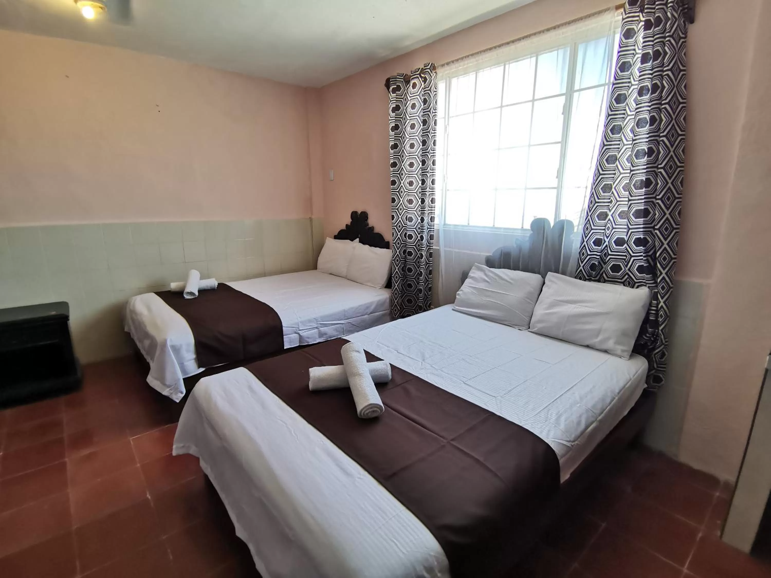 Bed in Hotel Colonial San Carlos